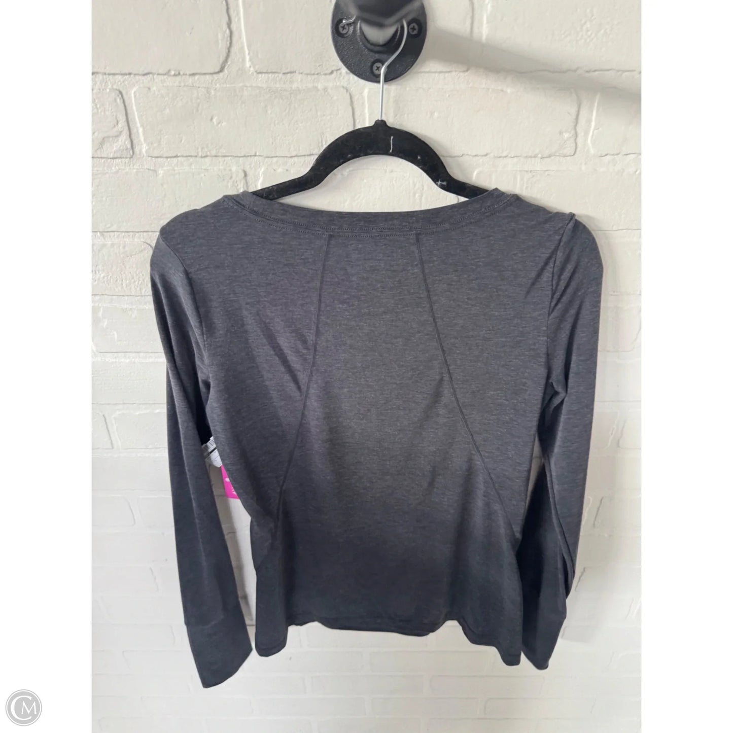 Athletic Top Long Sleeve Crewneck By Gapfit In Grey, Size: S