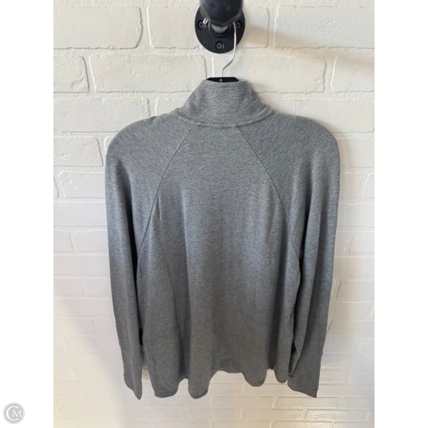 Athletic Jacket By Cabi In Grey, Size: M