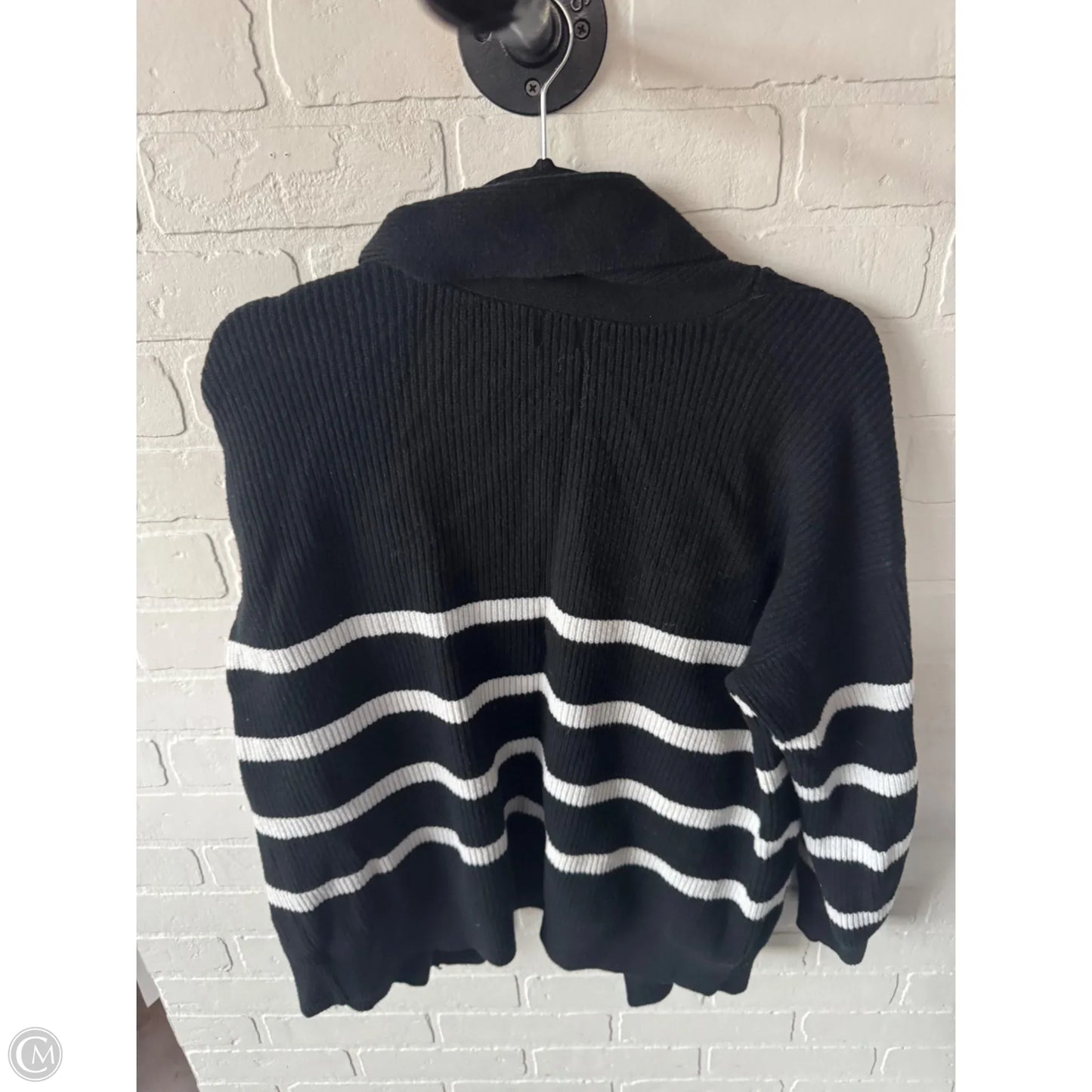 Sweater Cardigan By A New Day In Black & White, Size: L