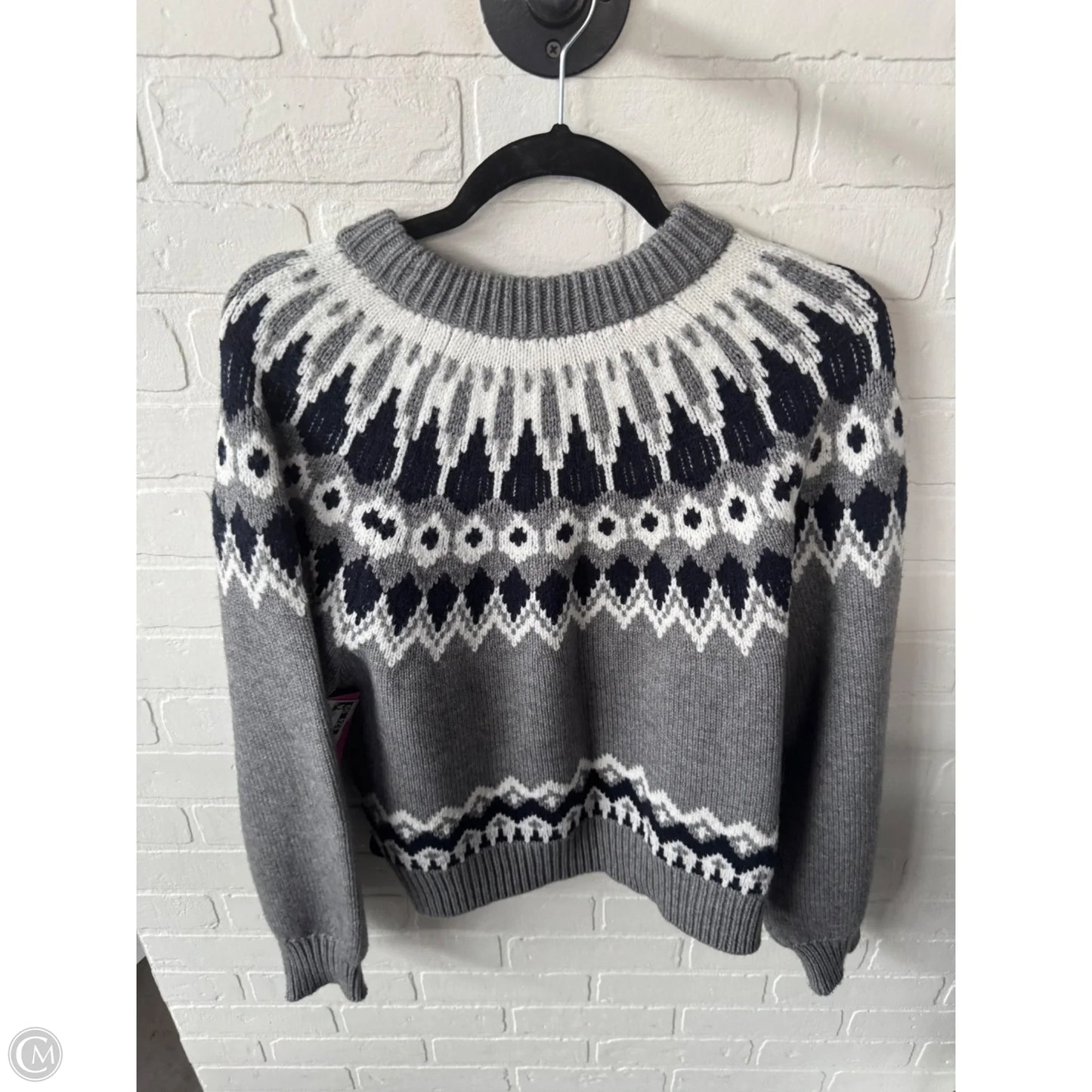 Sweater By Ann Taylor In Grey, Size: M