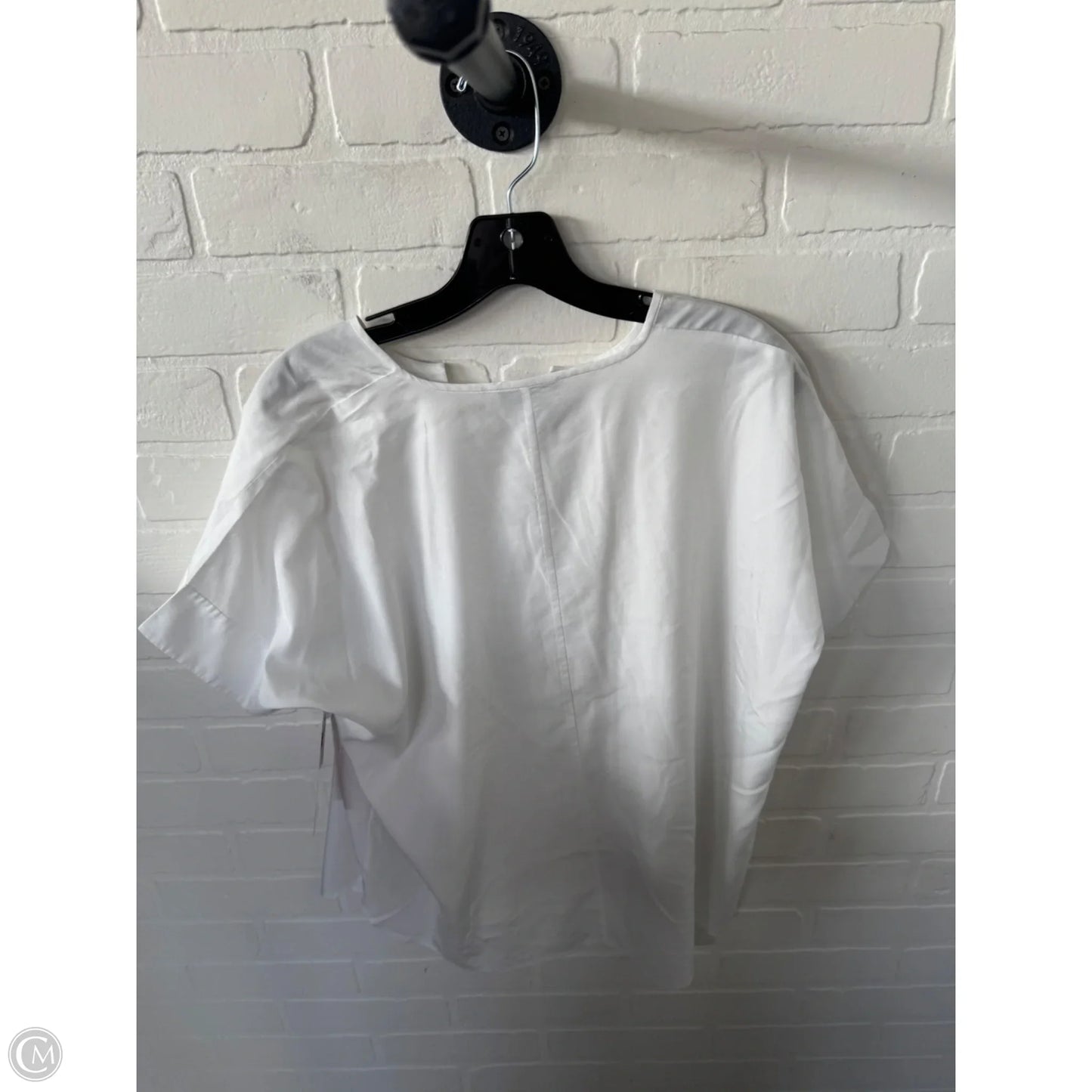 Top Short Sleeve By Eileen Fisher In White, Size: Xs