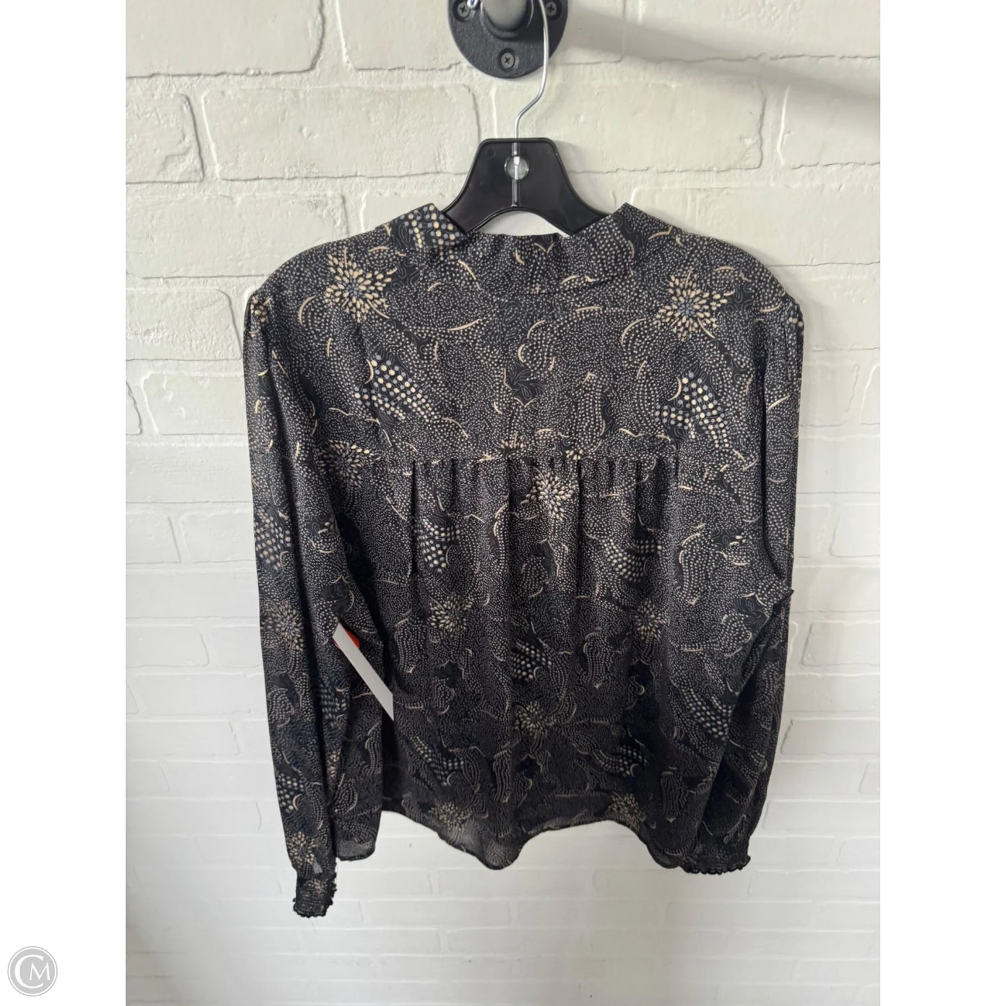 Top Long Sleeve By Clothes Mentor In Black & Blue, Size: Xl
