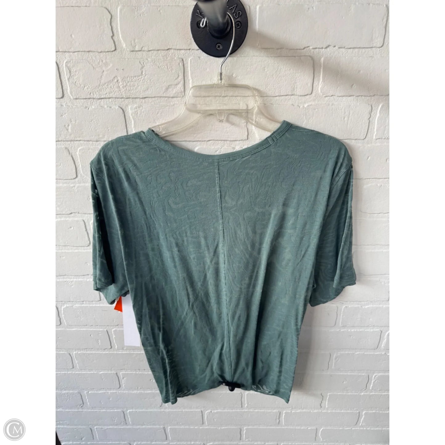 Athletic Top Short Sleeve By Lululemon In Green, Size: M
