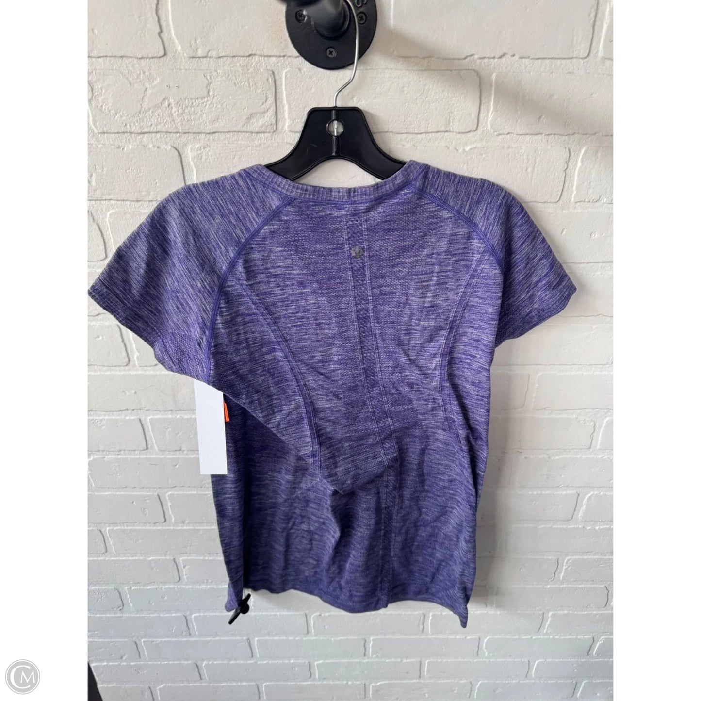 Athletic Top Short Sleeve By Lululemon In Purple, Size: L