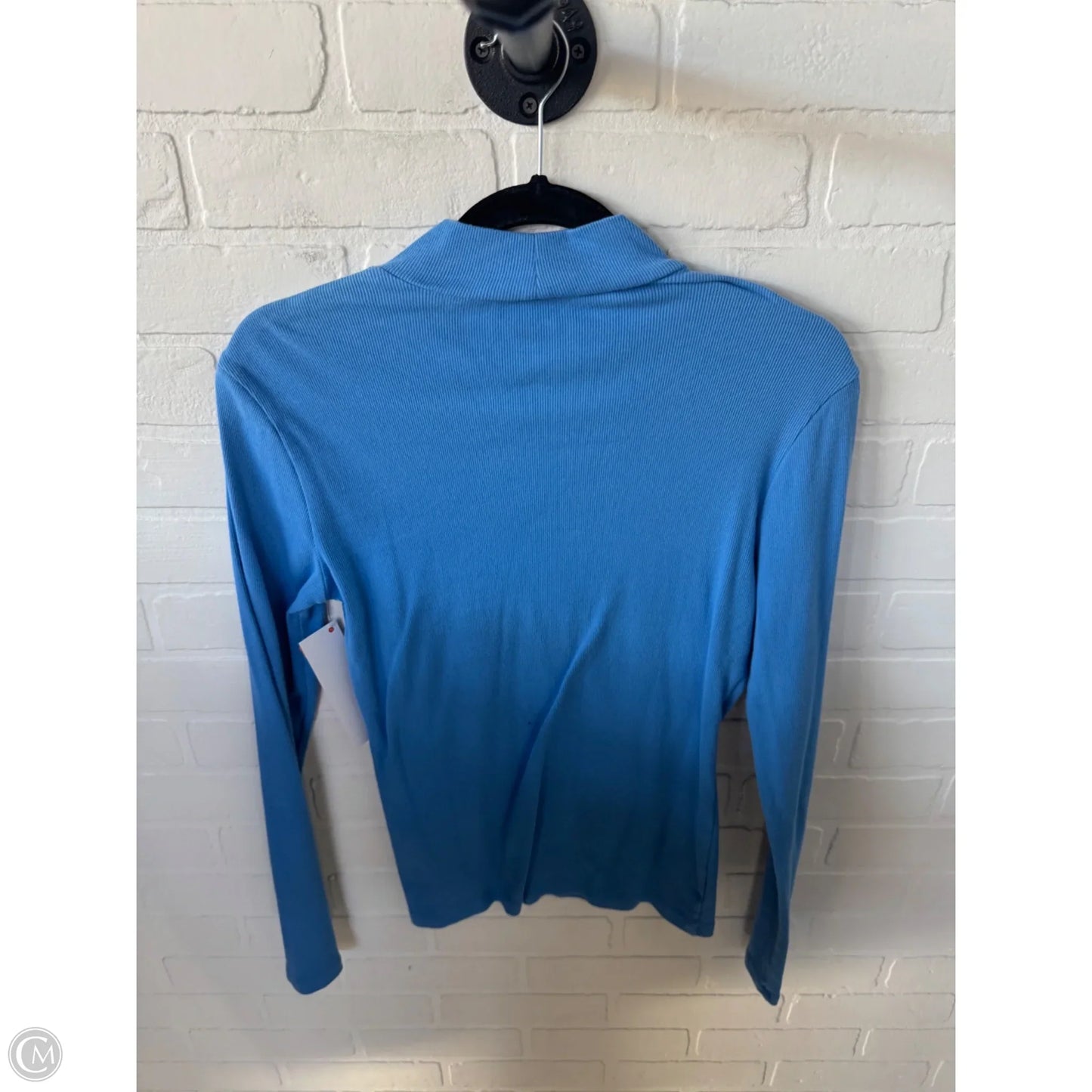 Top Long Sleeve By Banana Republic In Blue, Size: M