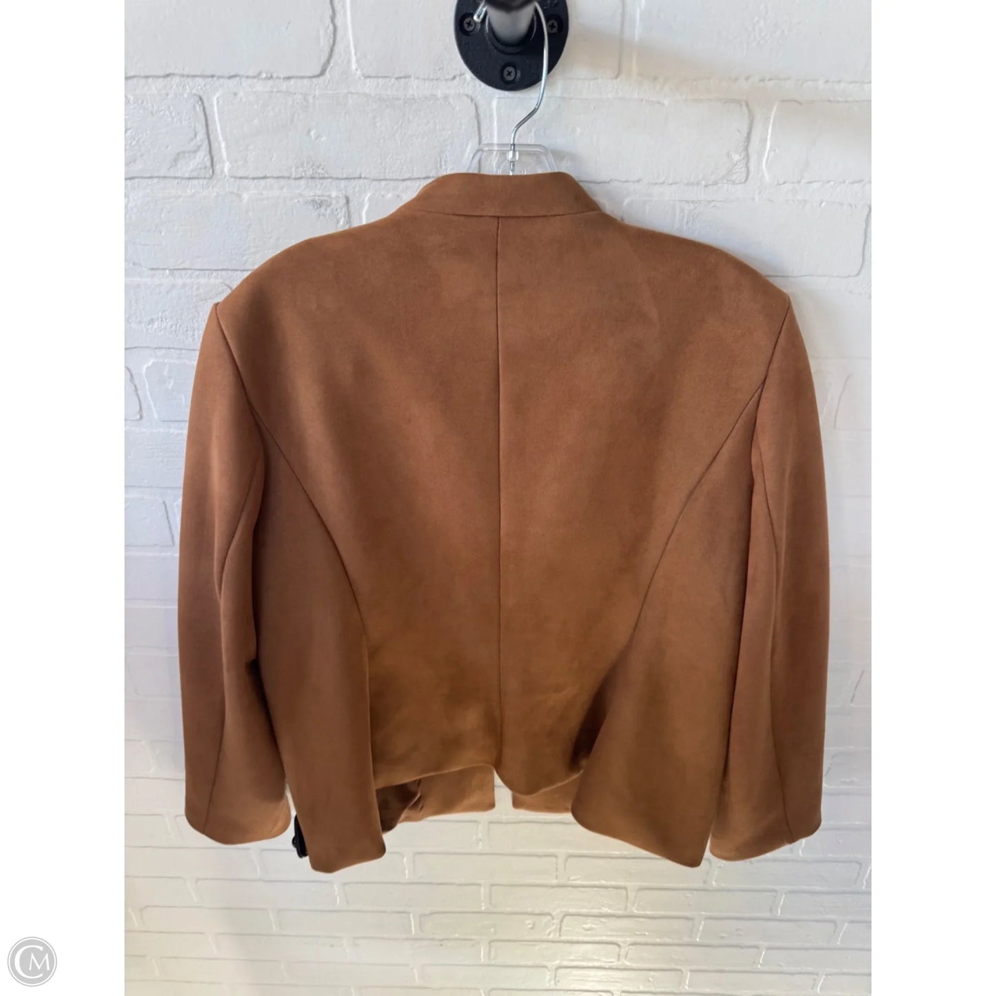 Blazer By Carmen Marc Valvo In Brown, Size: Xl