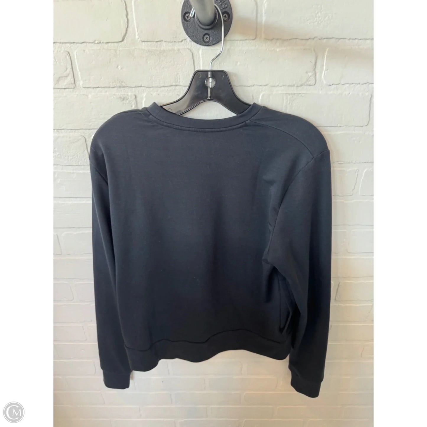 Athletic Top Long Sleeve Crewneck By Under Armour In Black, Size: S