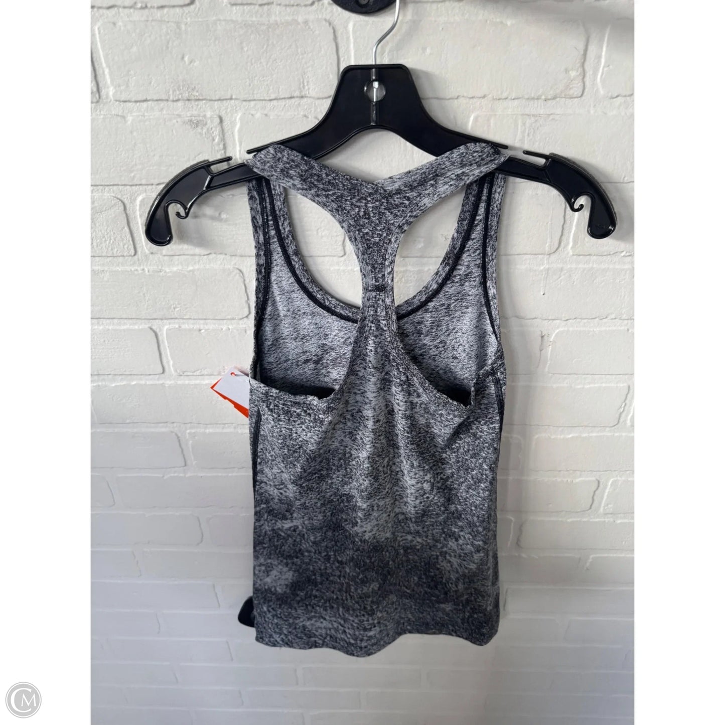 Athletic Tank Top By Lululemon In Black & Grey, Size: S