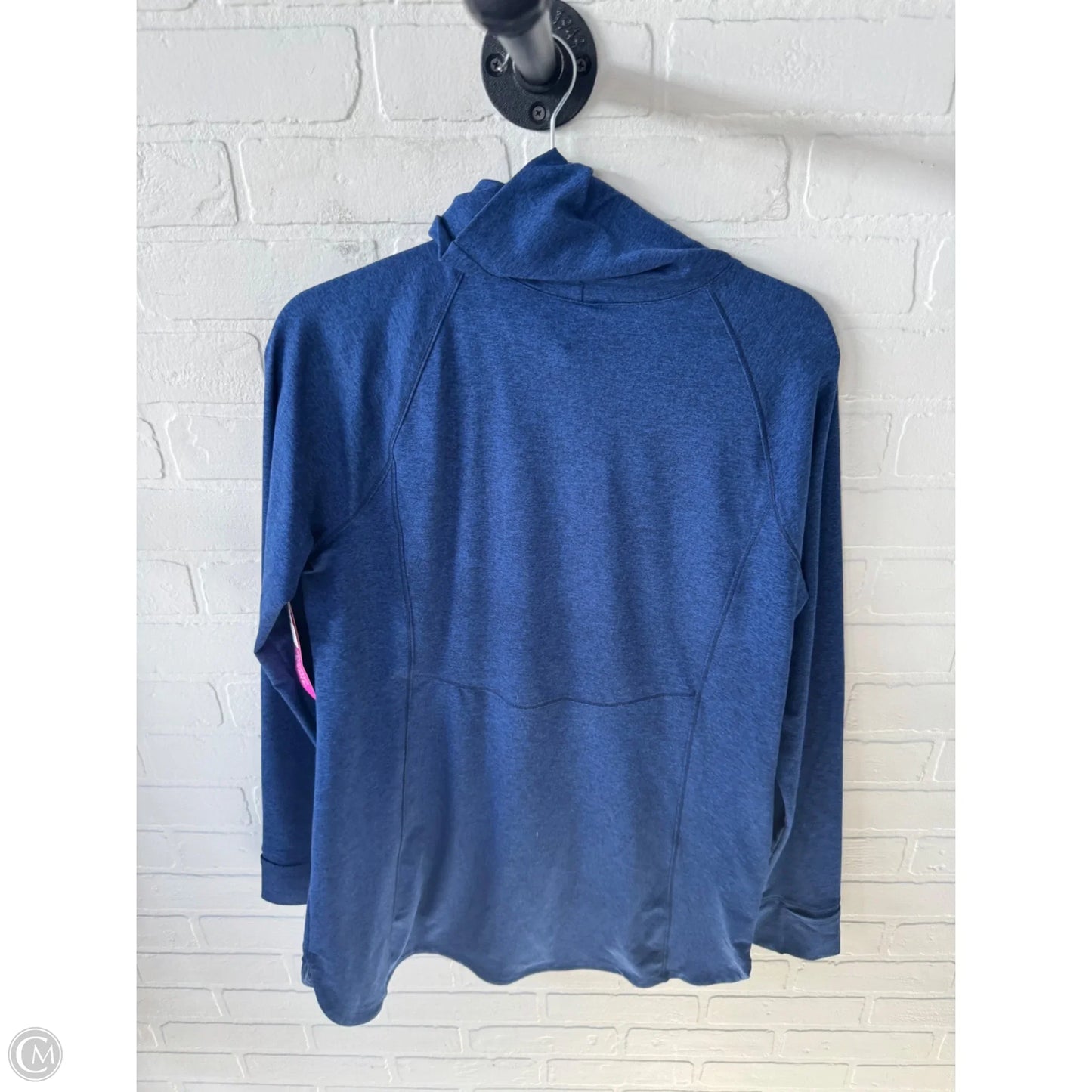 Athletic Top Long Sleeve Collar By Duluth Trading In Blue, Size: M