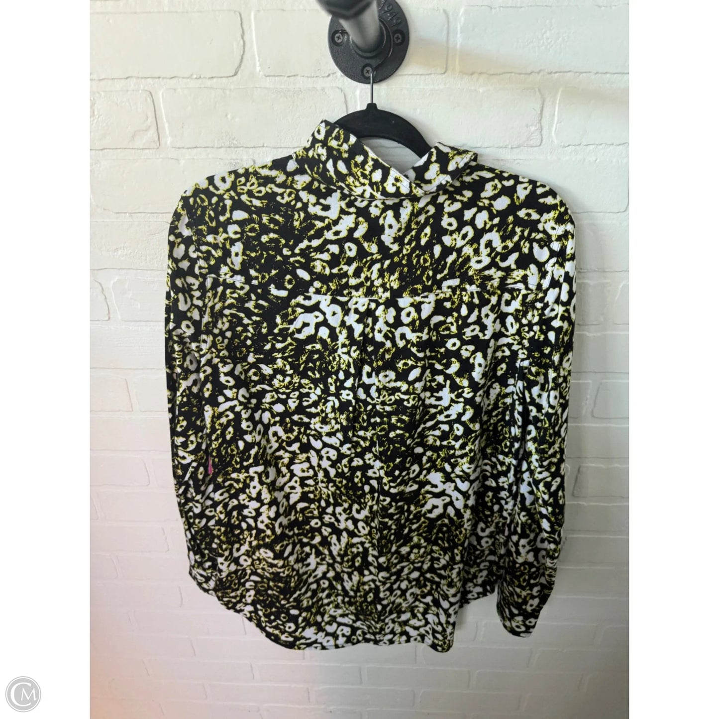Top Long Sleeve By Rock And Republic In Black & Green, Size: S