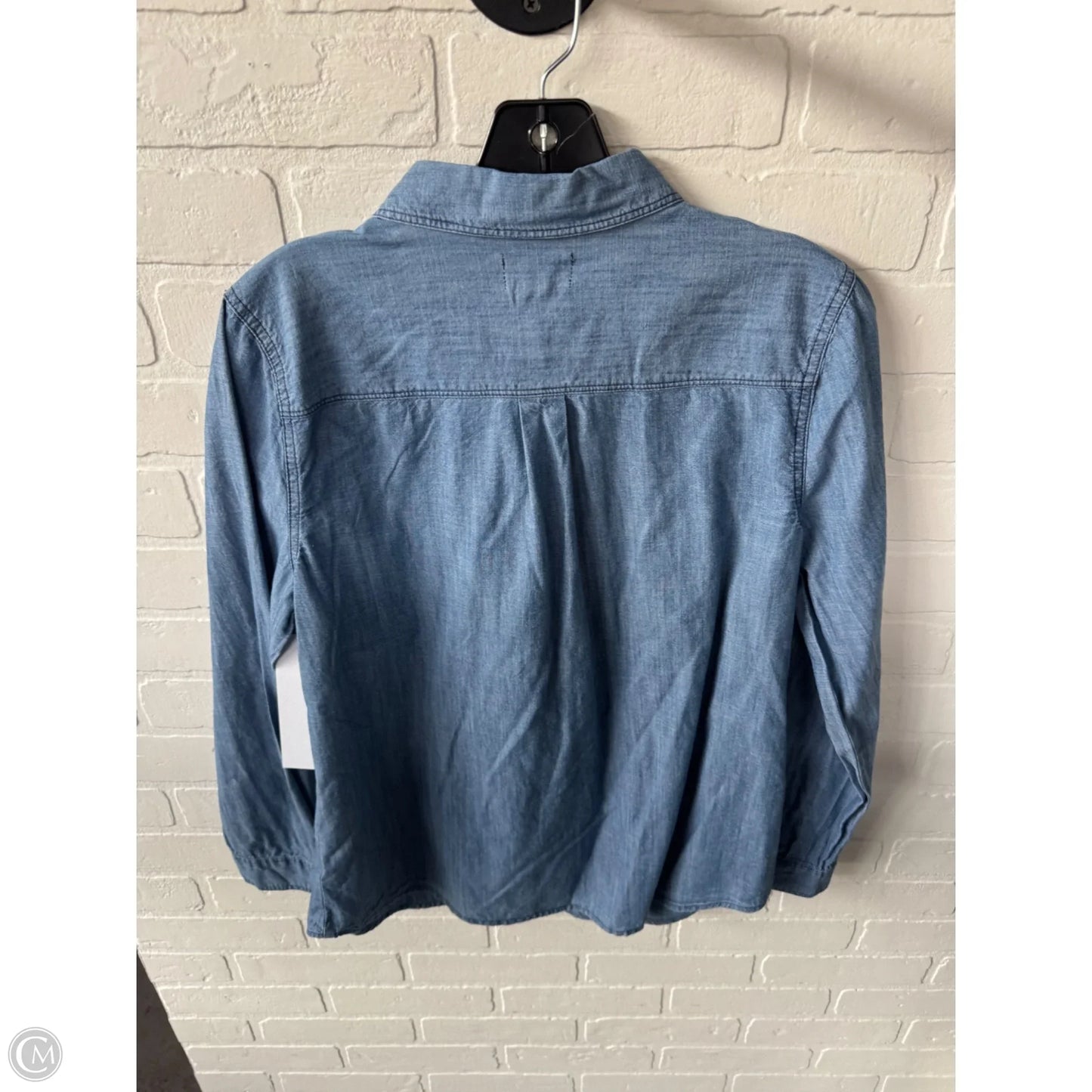 Top Long Sleeve By Old Navy In Blue, Size: M