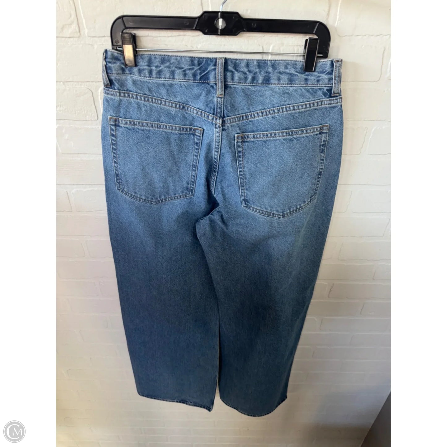 Jeans Straight By H&m In Blue Denim, Size: 8