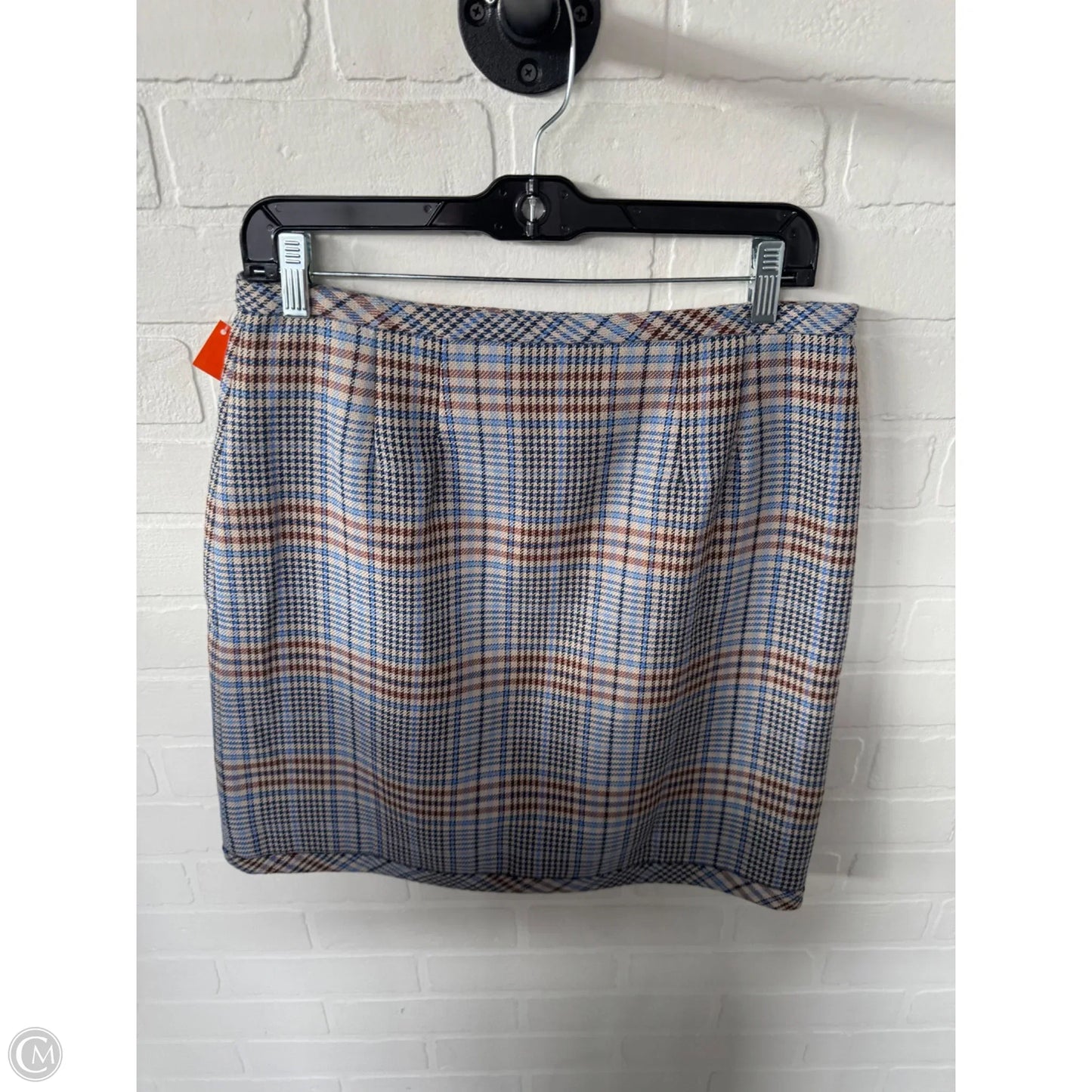 Skirt Mini & Short By Talbots In Blue & Tan, Size: 4