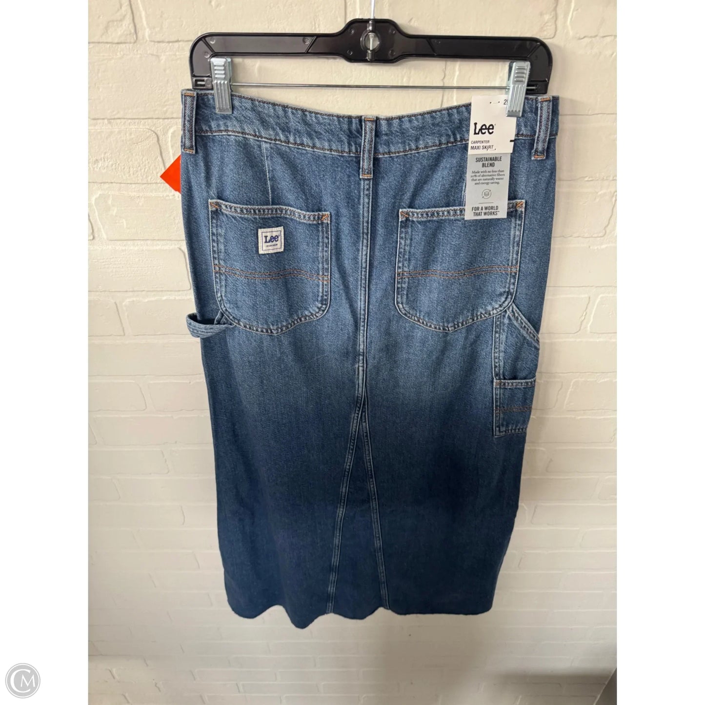 Skirt Maxi By Lee In Blue Denim, Size: 4