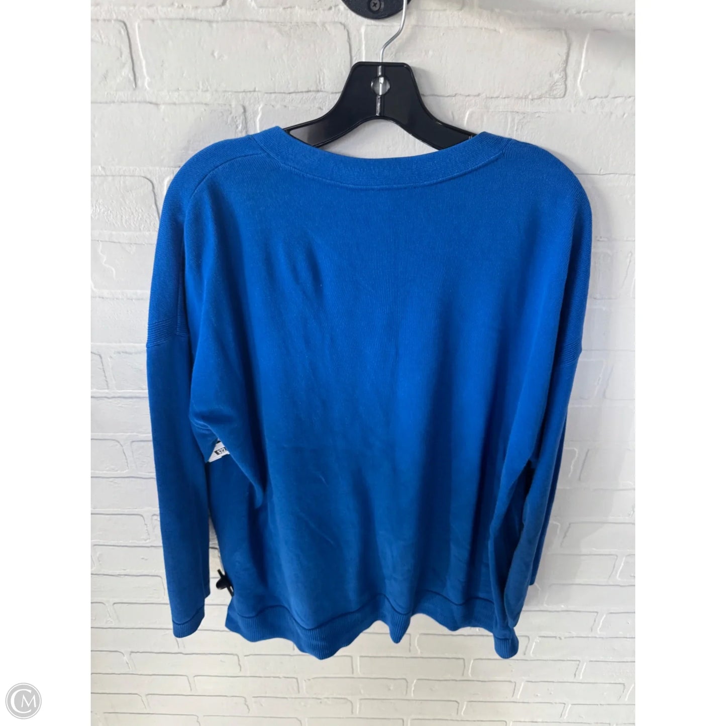 Sweater Cardigan By Talbots In Blue, Size: 2x