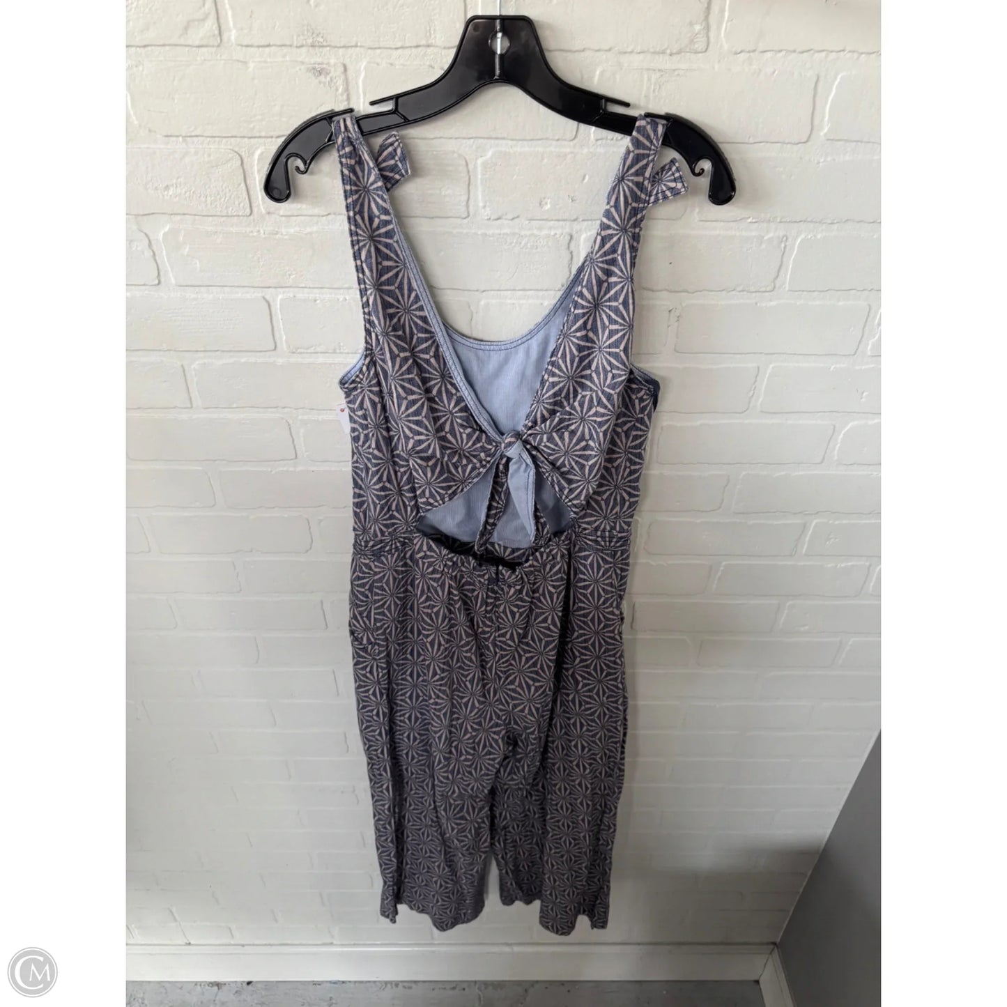 Jumpsuit By Elevenses In Blue & Cream, Size: S