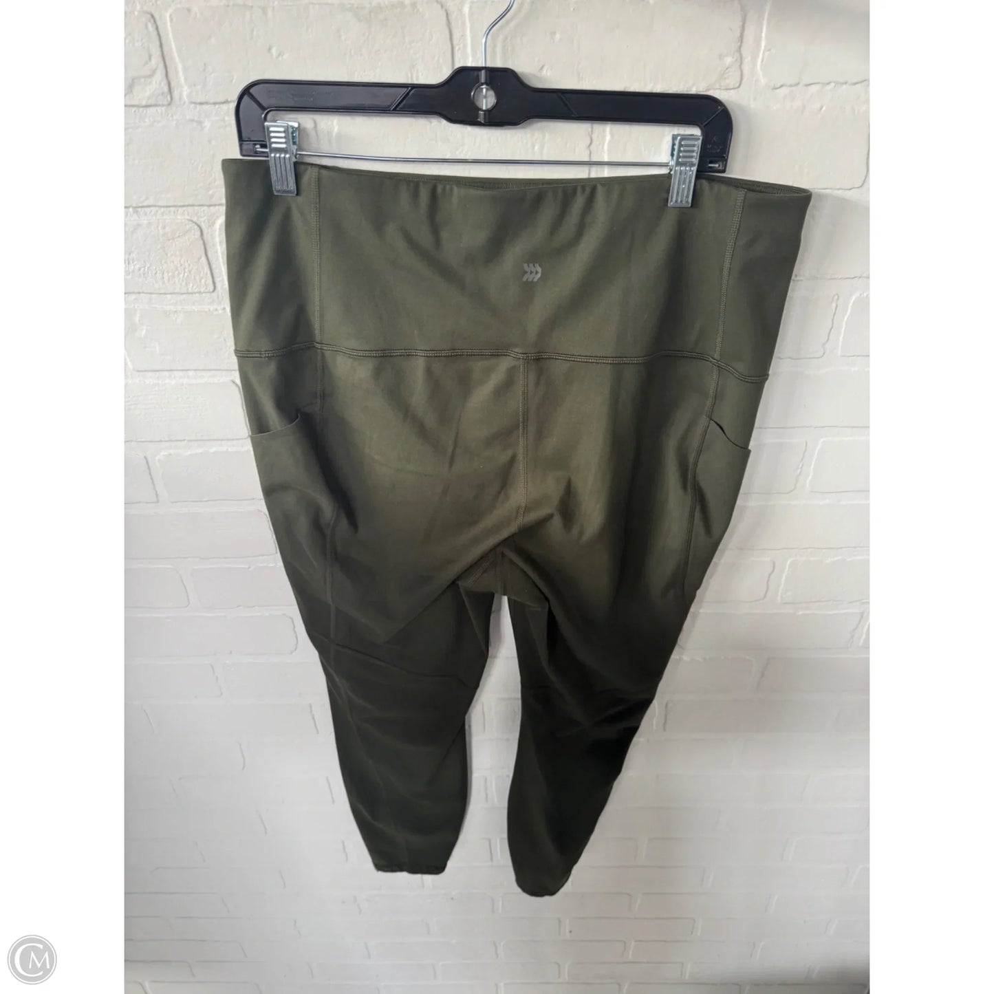 Athletic Leggings By All In Motion In Green, Size: 18