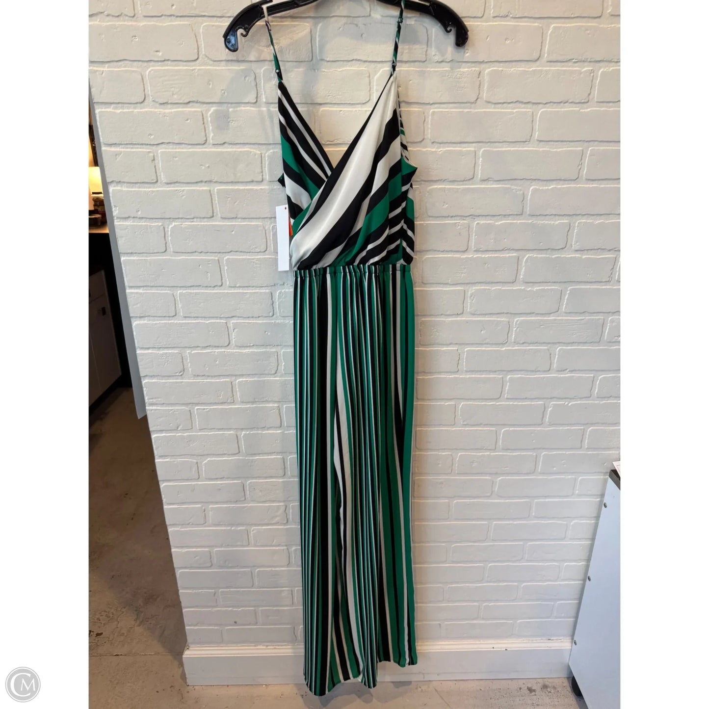 Jumpsuit By Express In Black & Green, Size: M