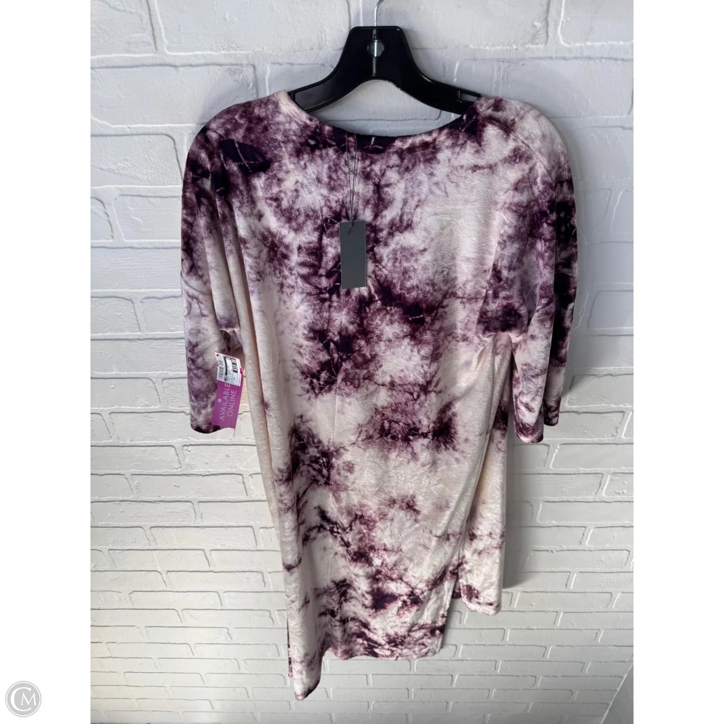 Dress Casual Midi By Cmb In Pink & Purple, Size: Xs