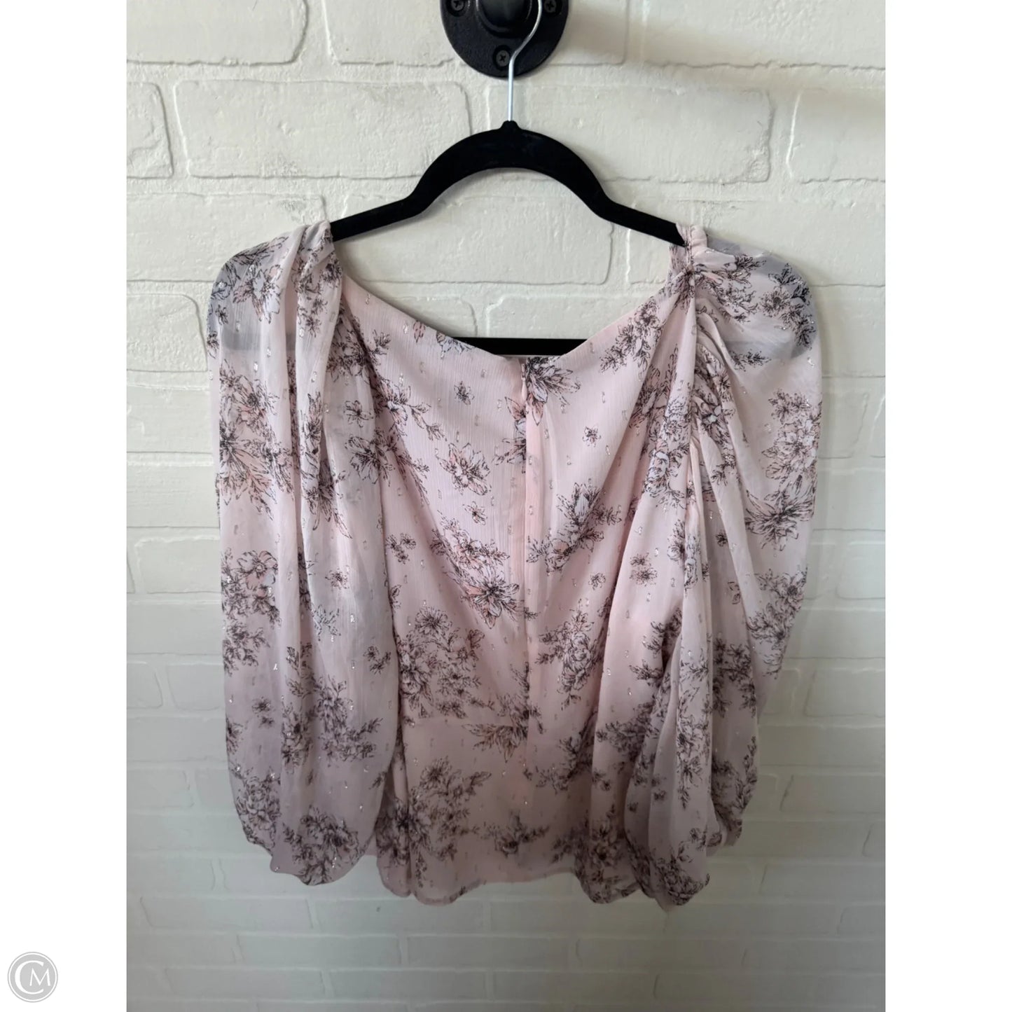 Top Long Sleeve By Express In Pink, Size: XL