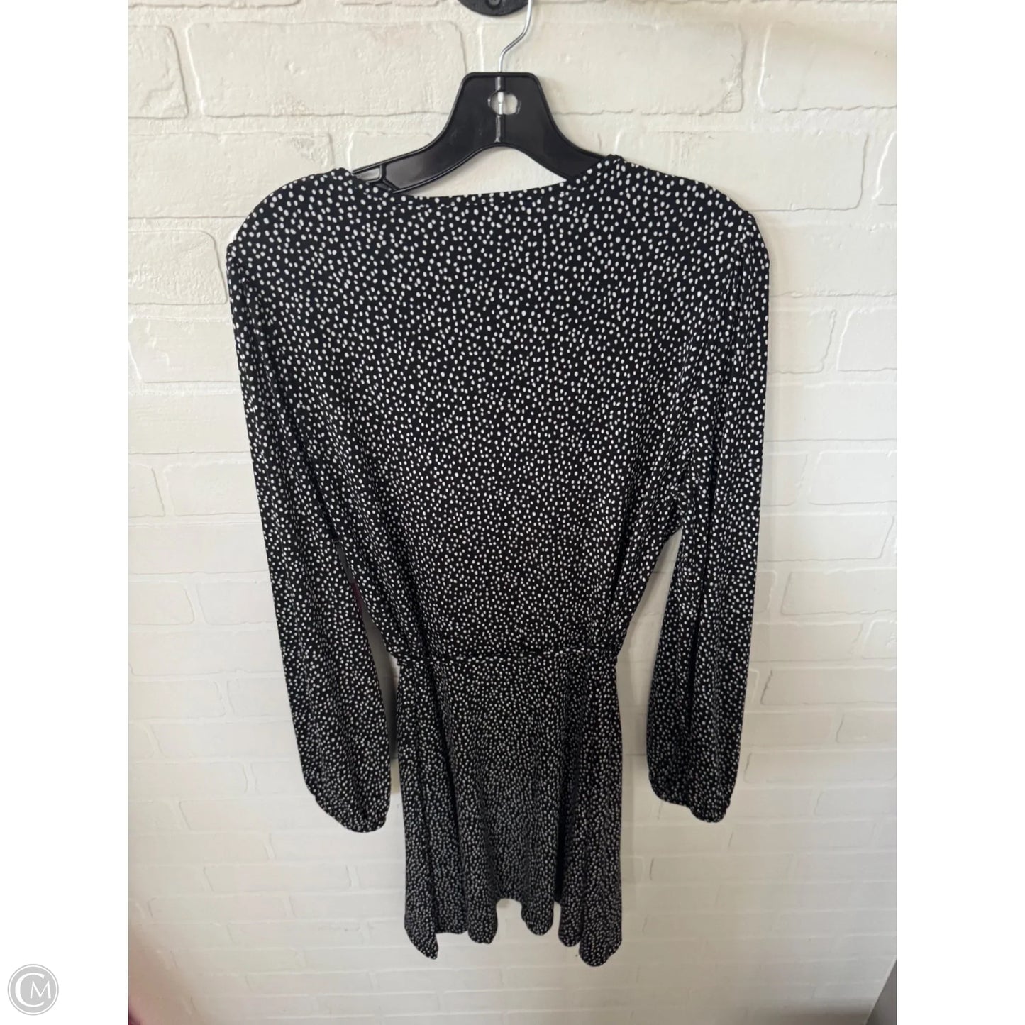 Dress Casual Midi By Banana Republic In Black & White, Size: L
