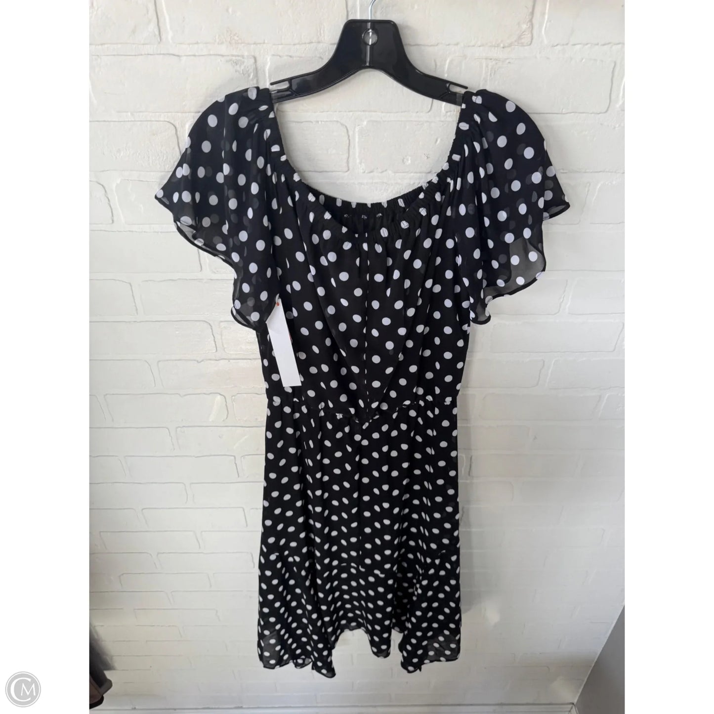 Dress Casual Midi By White House Black Market In Black & White, Size: S