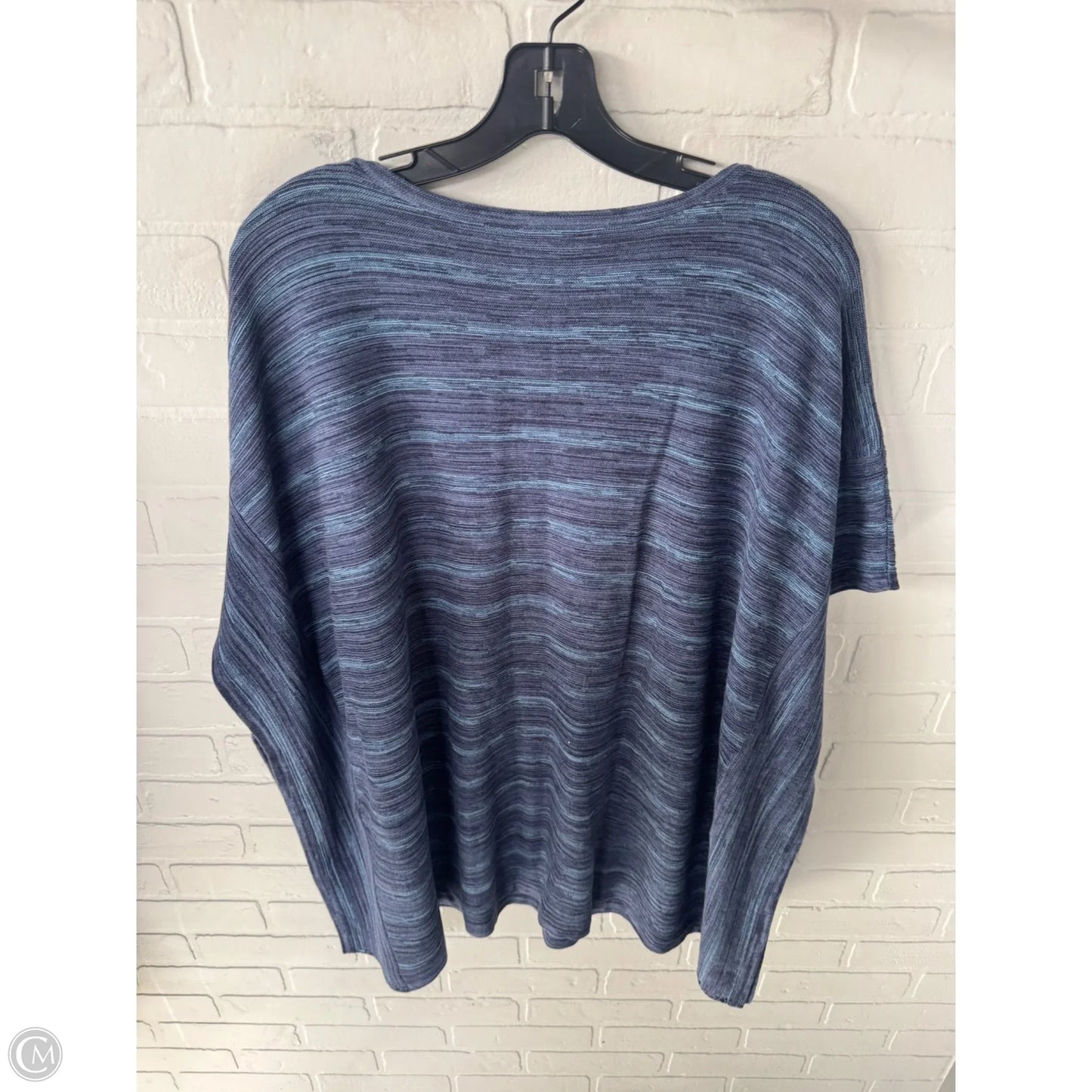 Sweater Short Sleeve By Pure Jill In Blue, Size: L