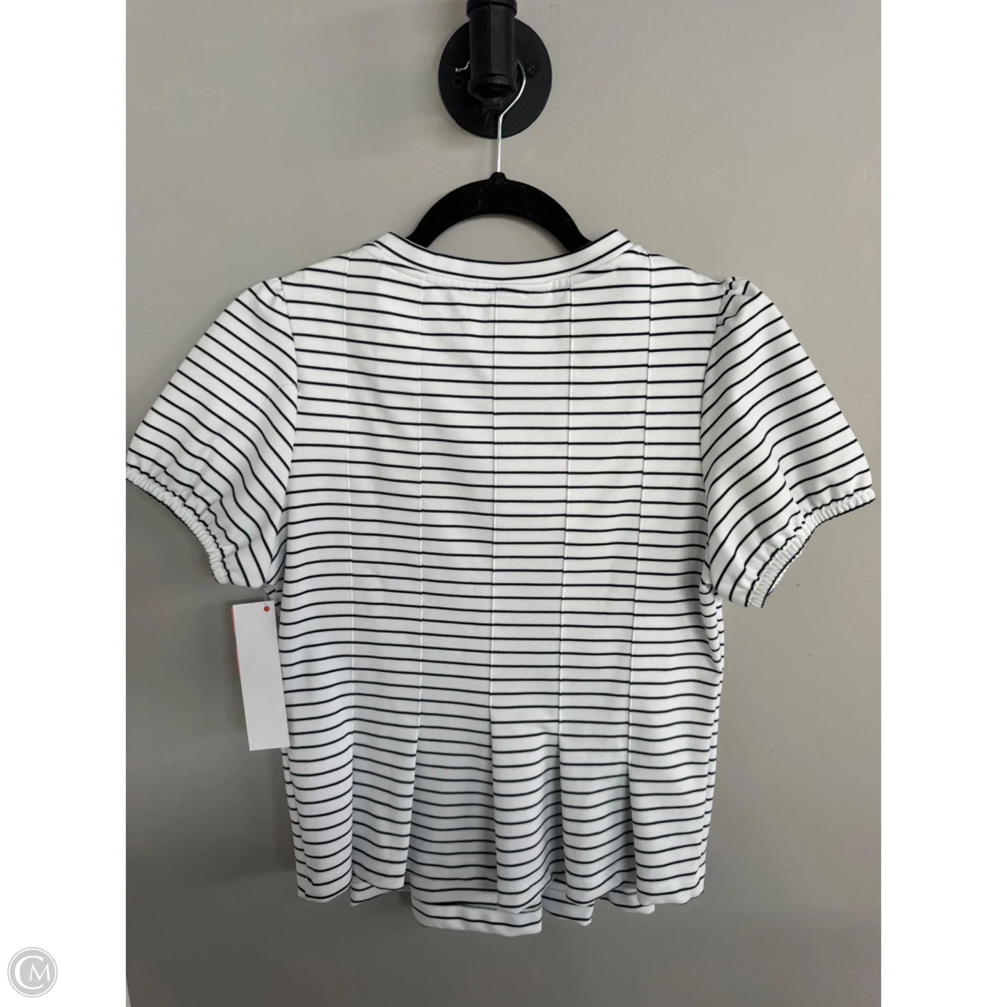 Top Short Sleeve By Maeve In Black & White, Size: S