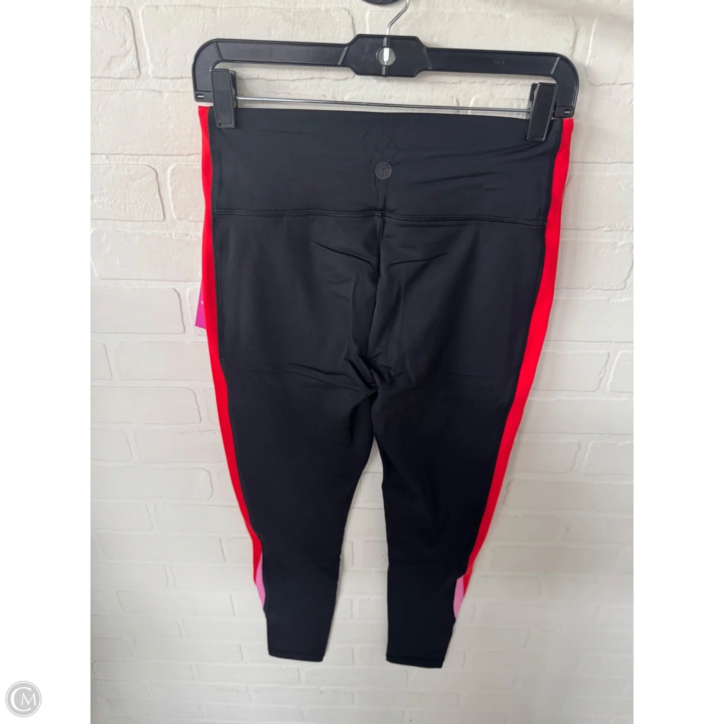 Athletic Leggings By Talbots In Black & Red, Size: 4