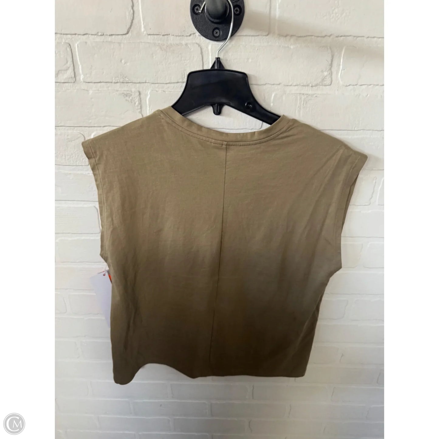 Top Short Sleeve Basic By Nordstrom In Taupe, Size: S