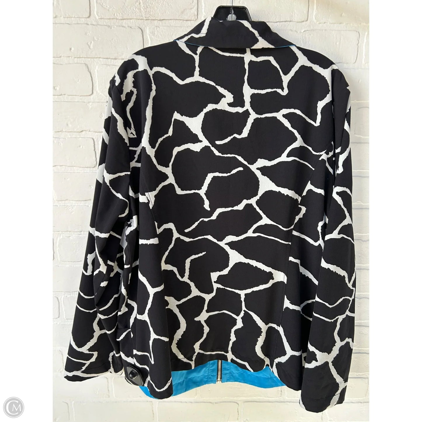 Jacket Other By Zenergy By Chicos In Black & White, Size: Xl