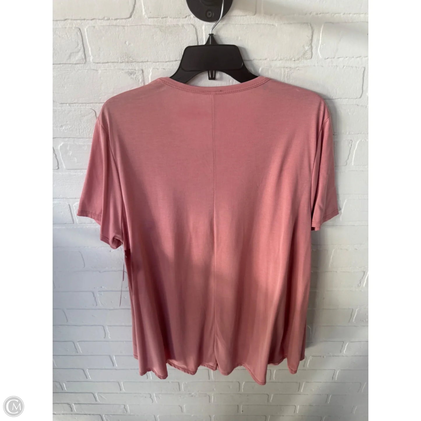 Top Short Sleeve By Vocal In Peach, Size: 2x
