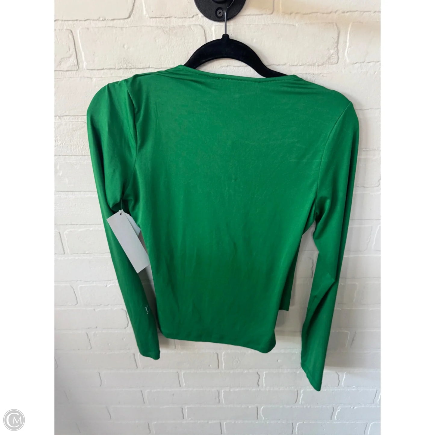 Top Long Sleeve By Bcbgmaxazria In Green, Size: S