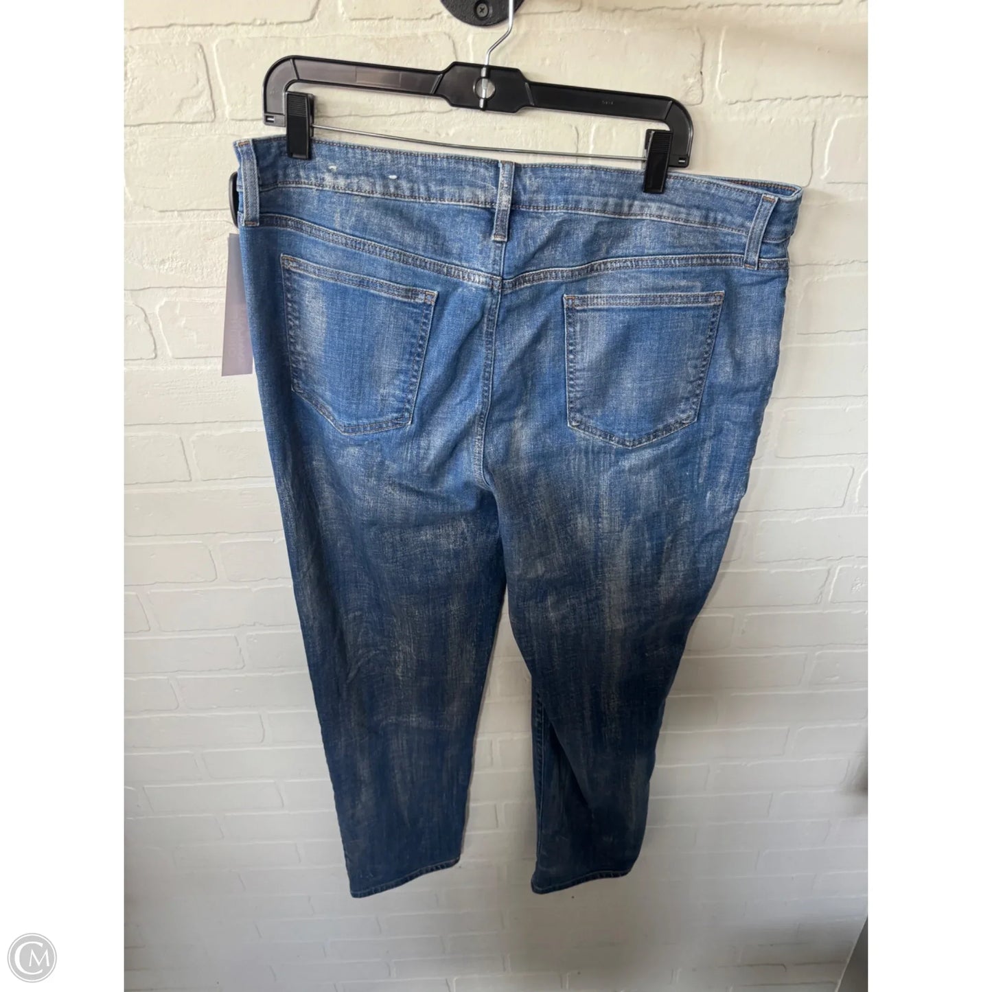 Jeans Straight By Chicos In Blue Denim, Size: 16