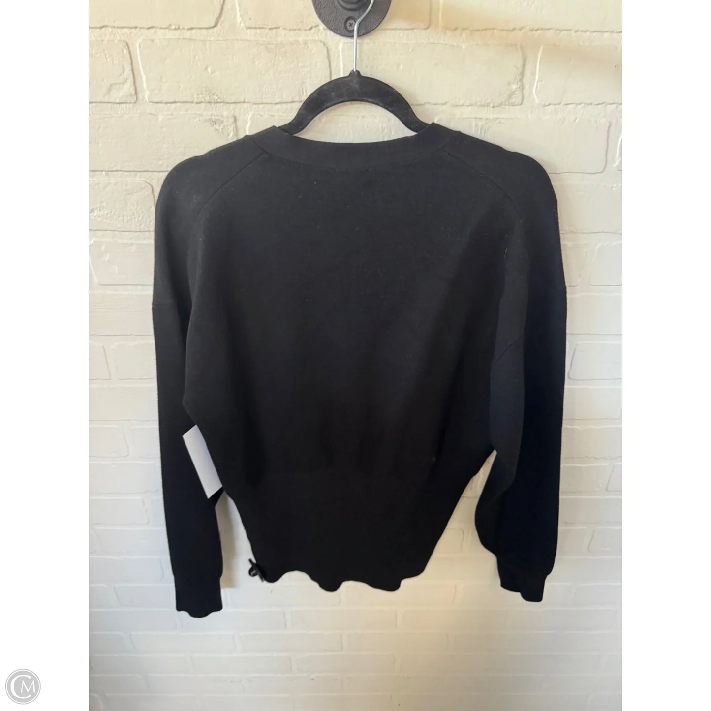 Sweater Cardigan By Babaton In Black & Gold, Size: M