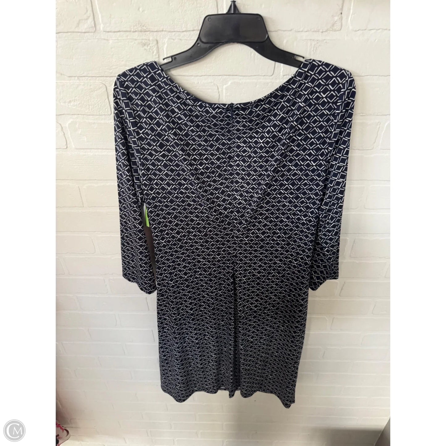 Dress Work By Eliza J In Blue & White, Size: Xl