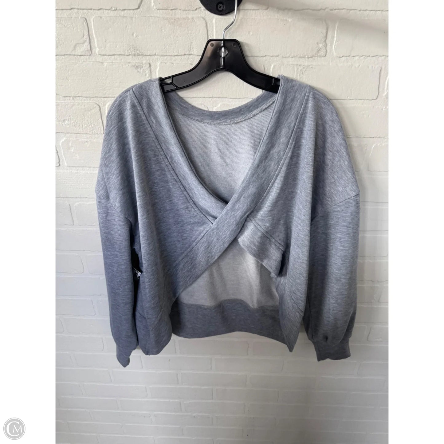 Sweatshirt Crewneck By Clothes Mentor In Grey, Size: S