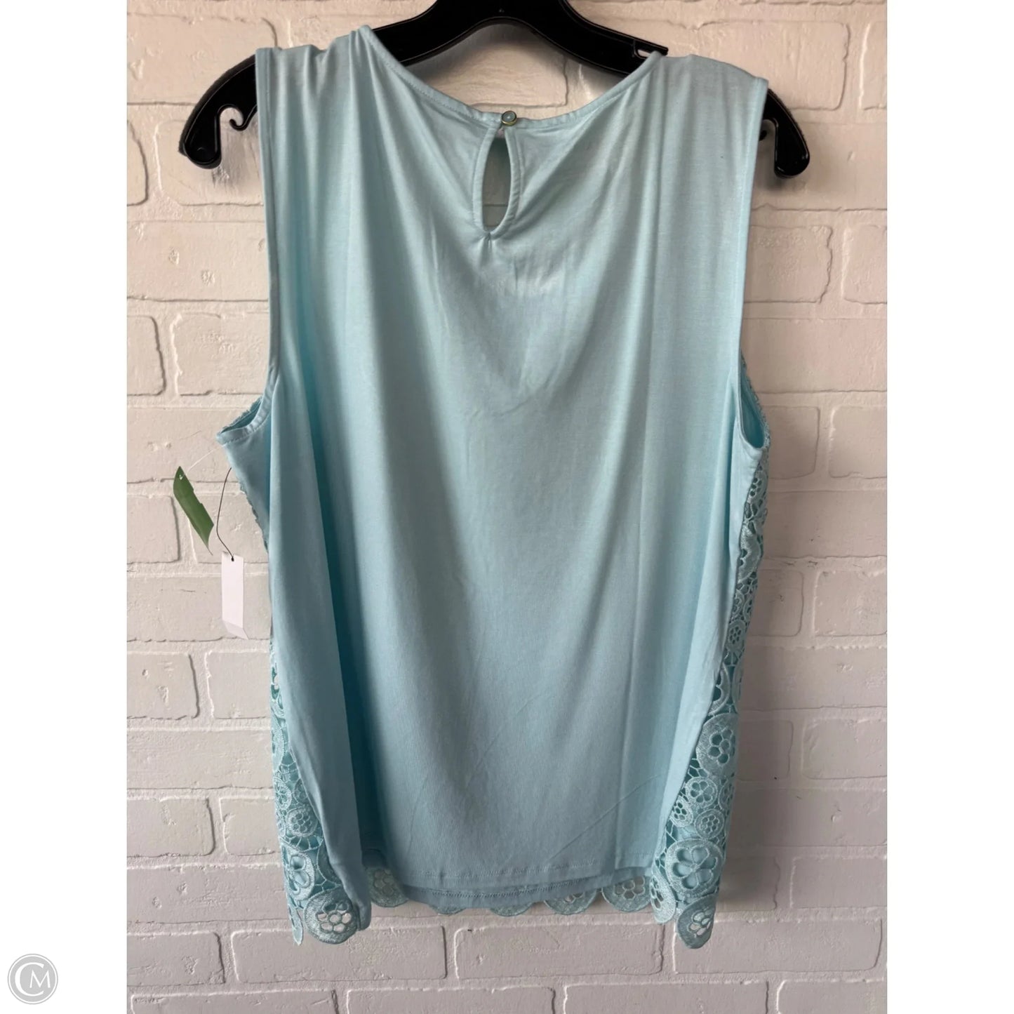 Top Sleeveless By Talbots In Blue, Size: L