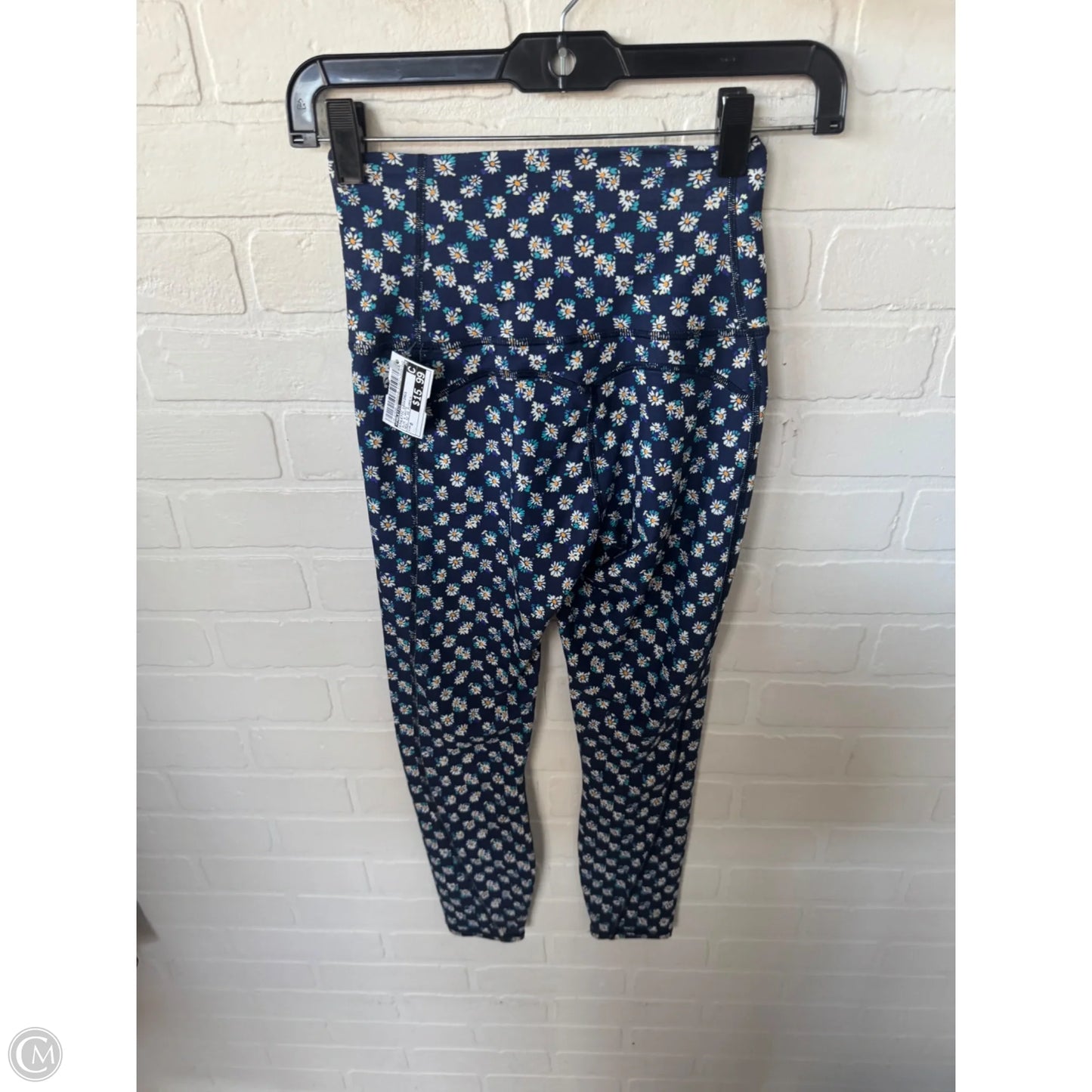 Athletic Leggings By Fabletics In Blue & White, Size: 0