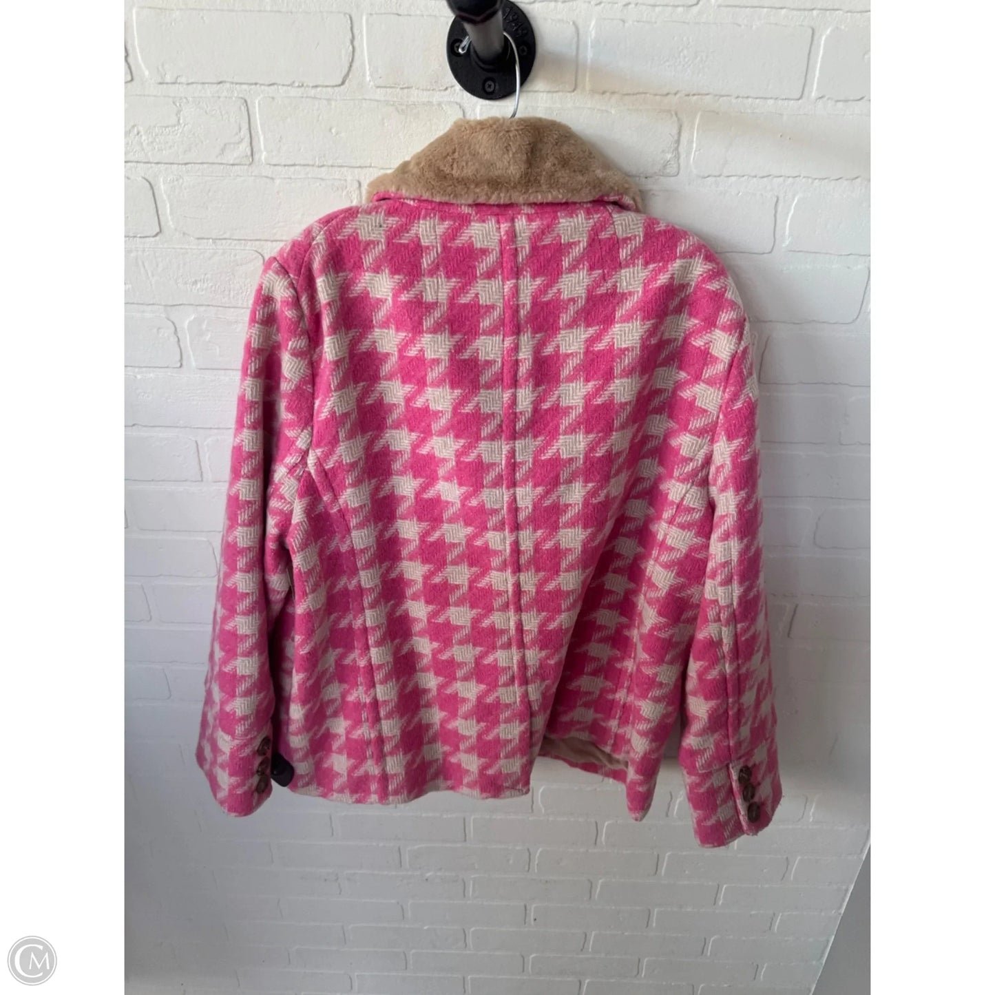 Coat Peacoat By Cmb In Pink & Purple, Size: Xxl