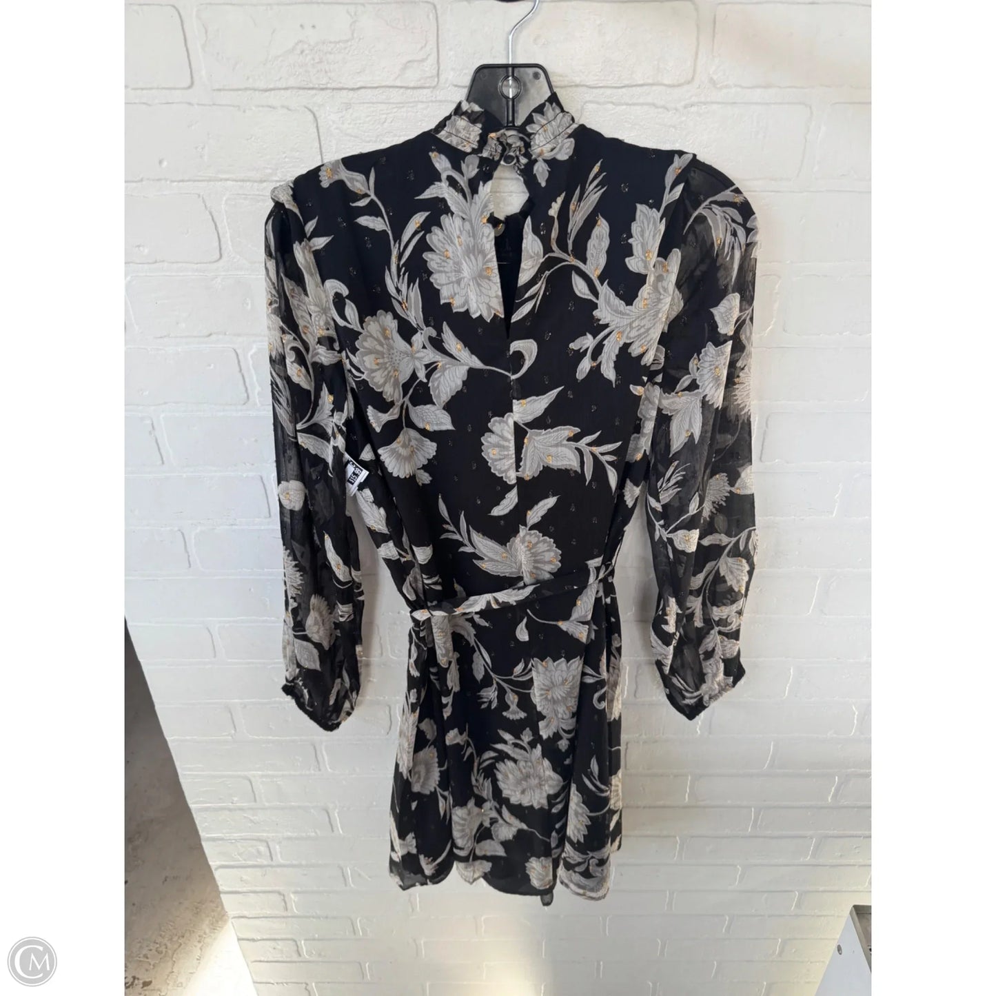 Dress Casual Short By Ann Taylor In Black & Grey, Size: S