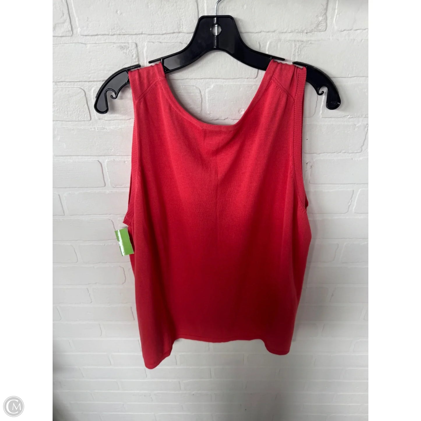 Vest Sweater By Coldwater Creek In Coral, Size: 2x