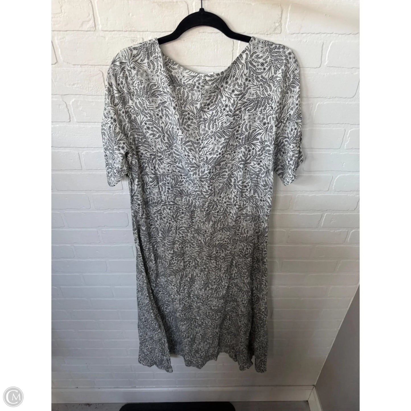 Dress Casual Midi By H&m In Black & White, Size: M