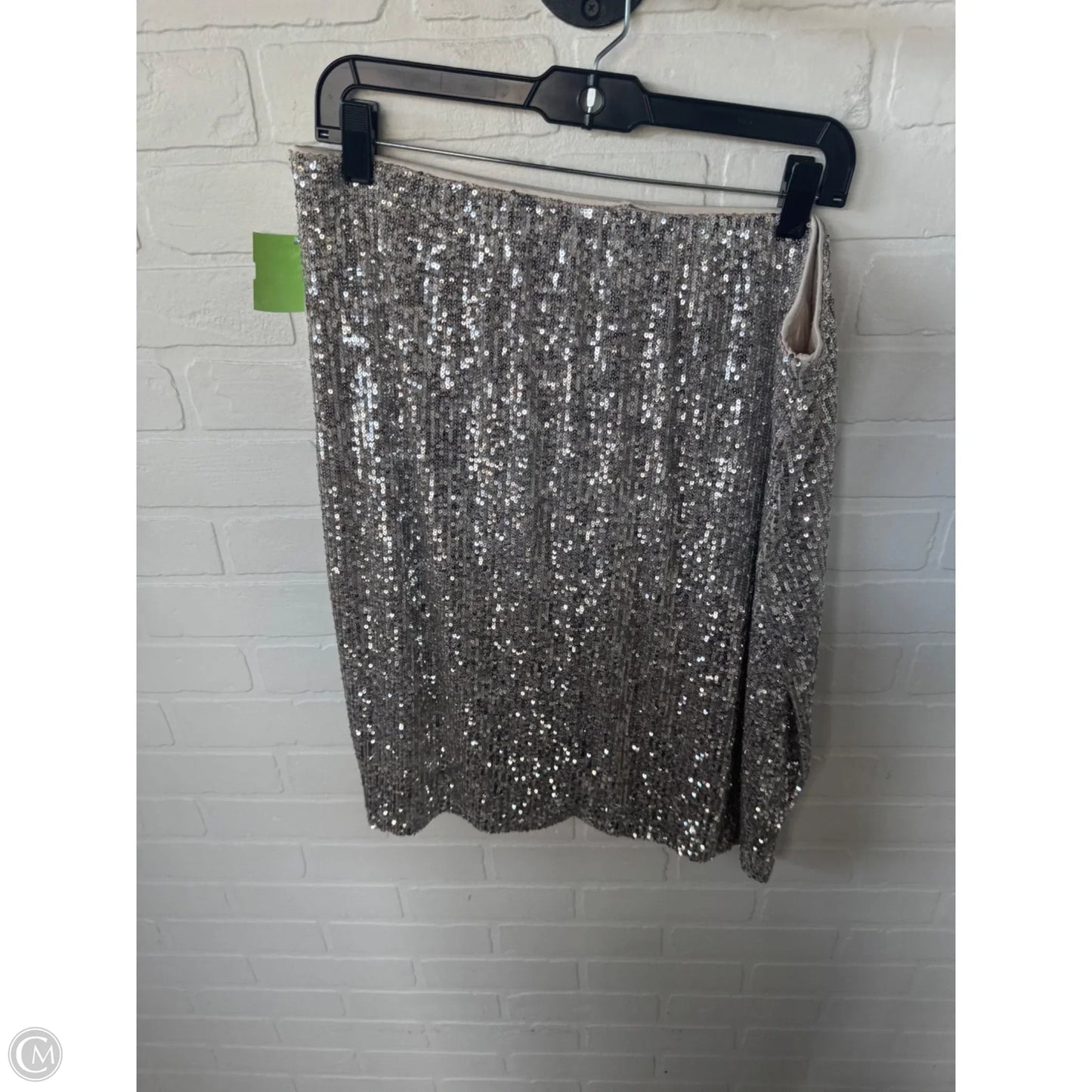 Skirt Midi By Cable And Gauge In Silver, Size: 16