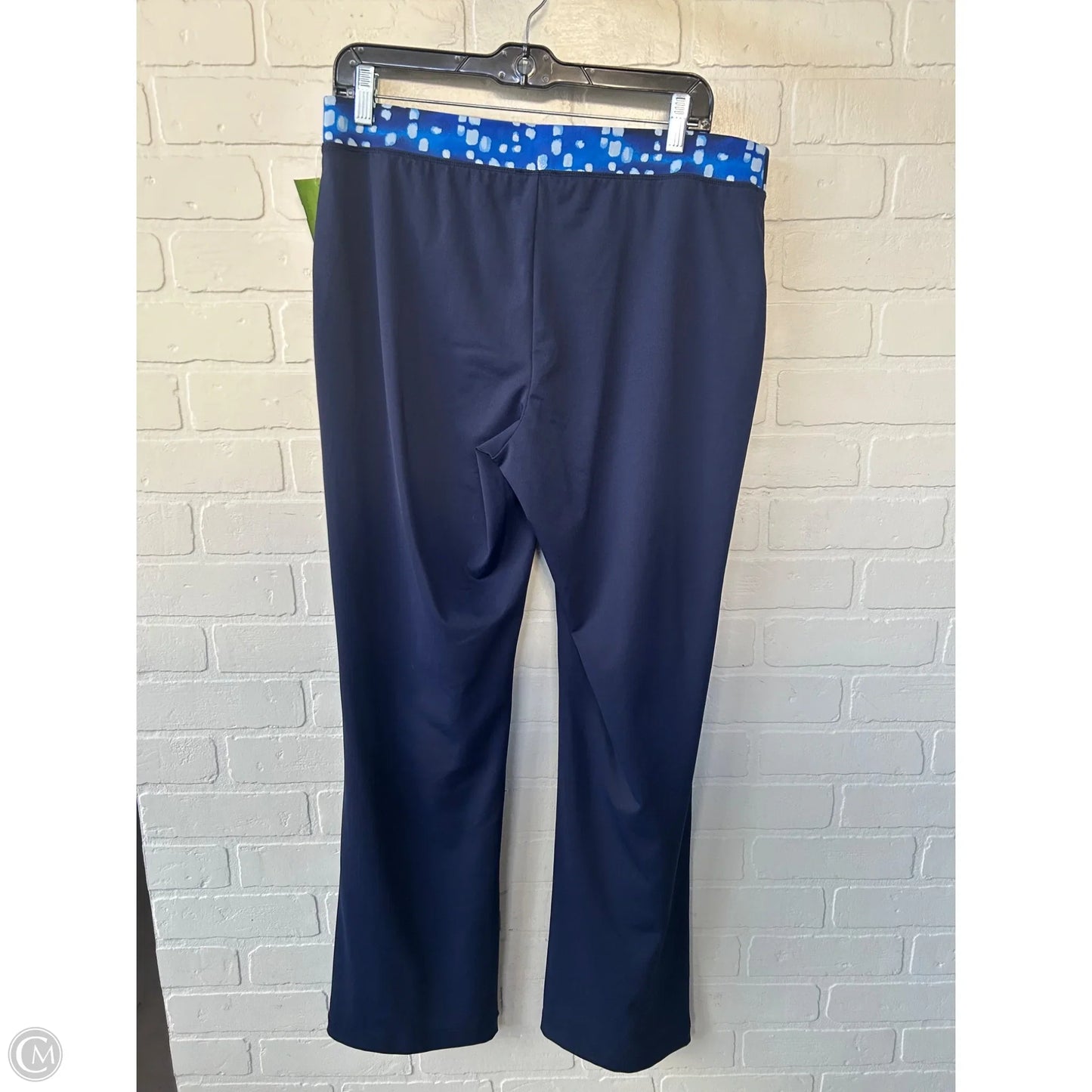 Athletic Pants By Zenergy By Chicos In Blue & White, Size: 8