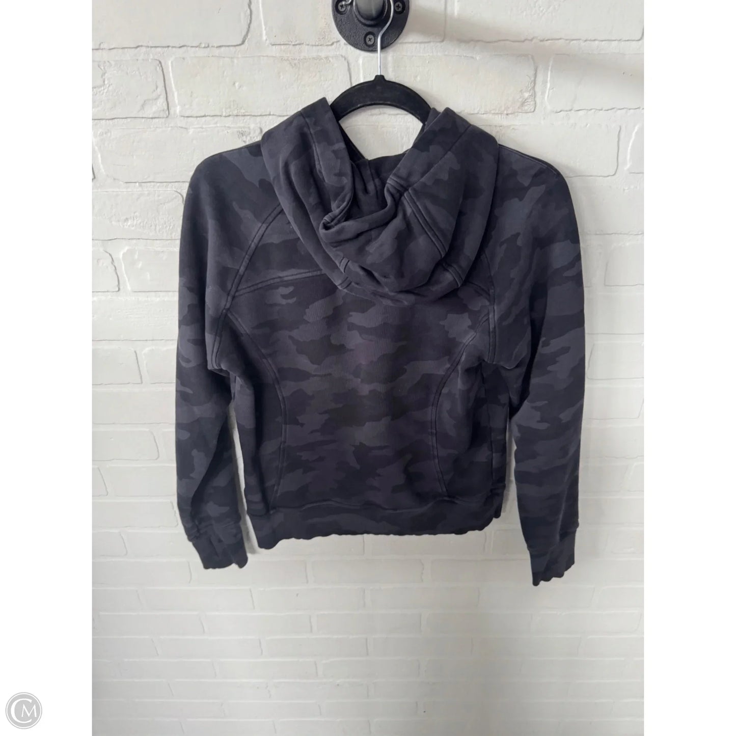 Athletic Sweatshirt Hoodie By Lululemon In Black, Size: S
