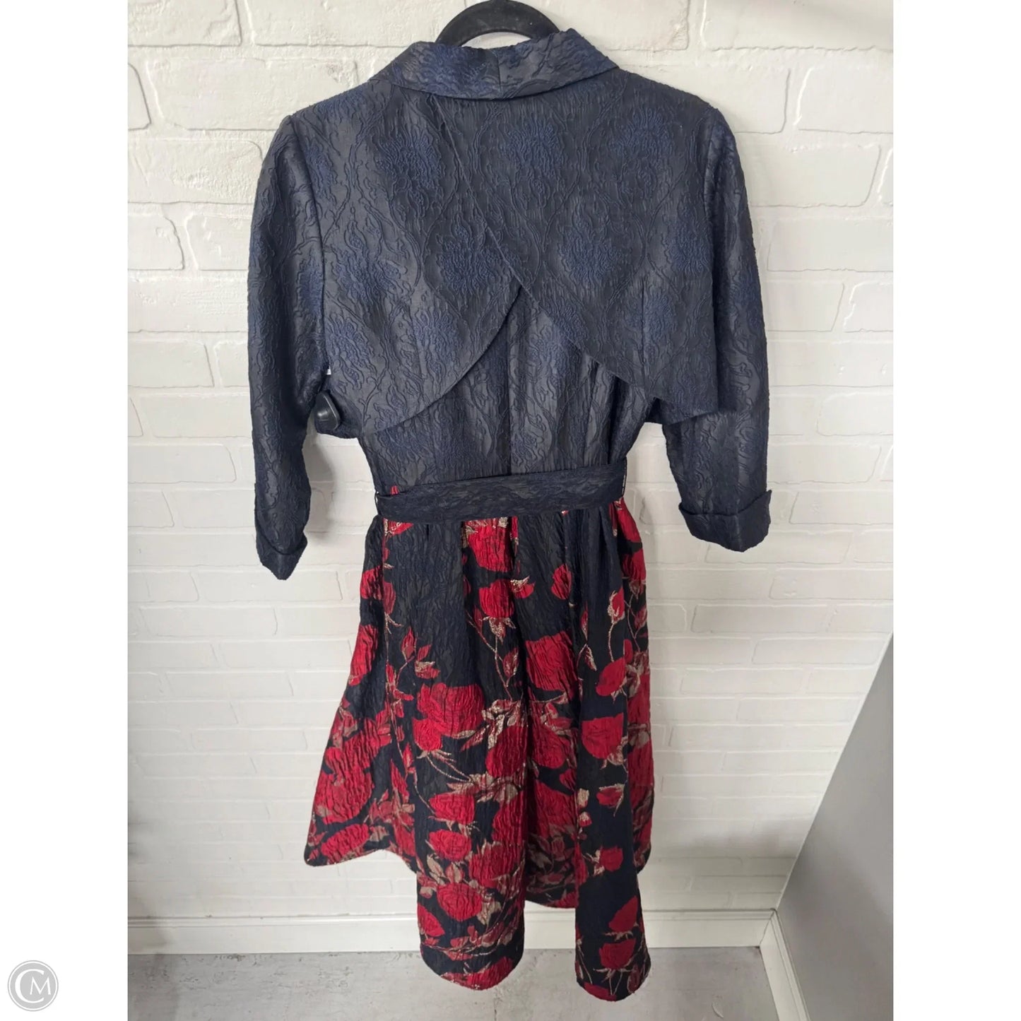 Dress Set 2pc By Samuel Dong In Blue & Red, Size: S