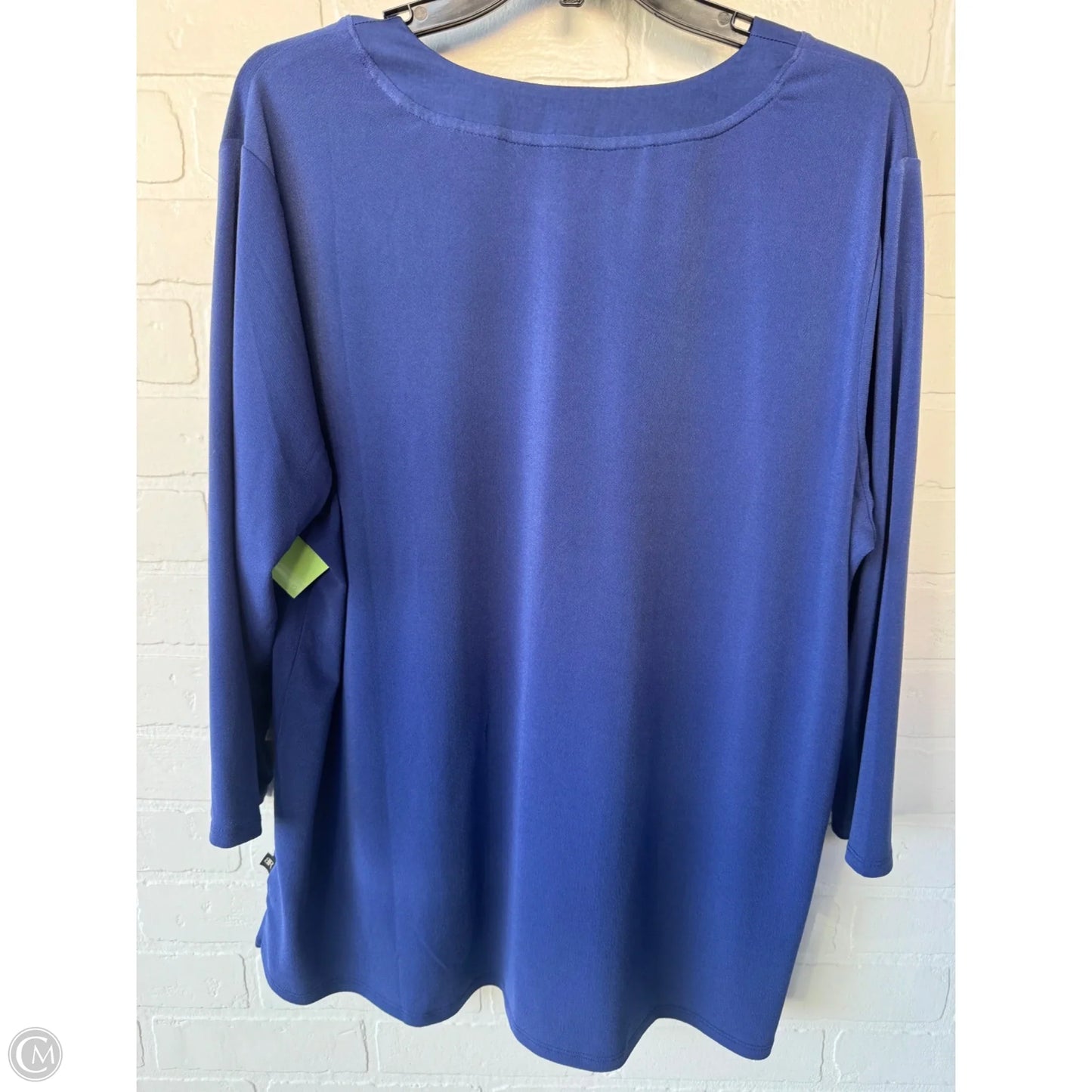 Top 3/4 Sleeve By Banana Republic In Blue, Size: Xl