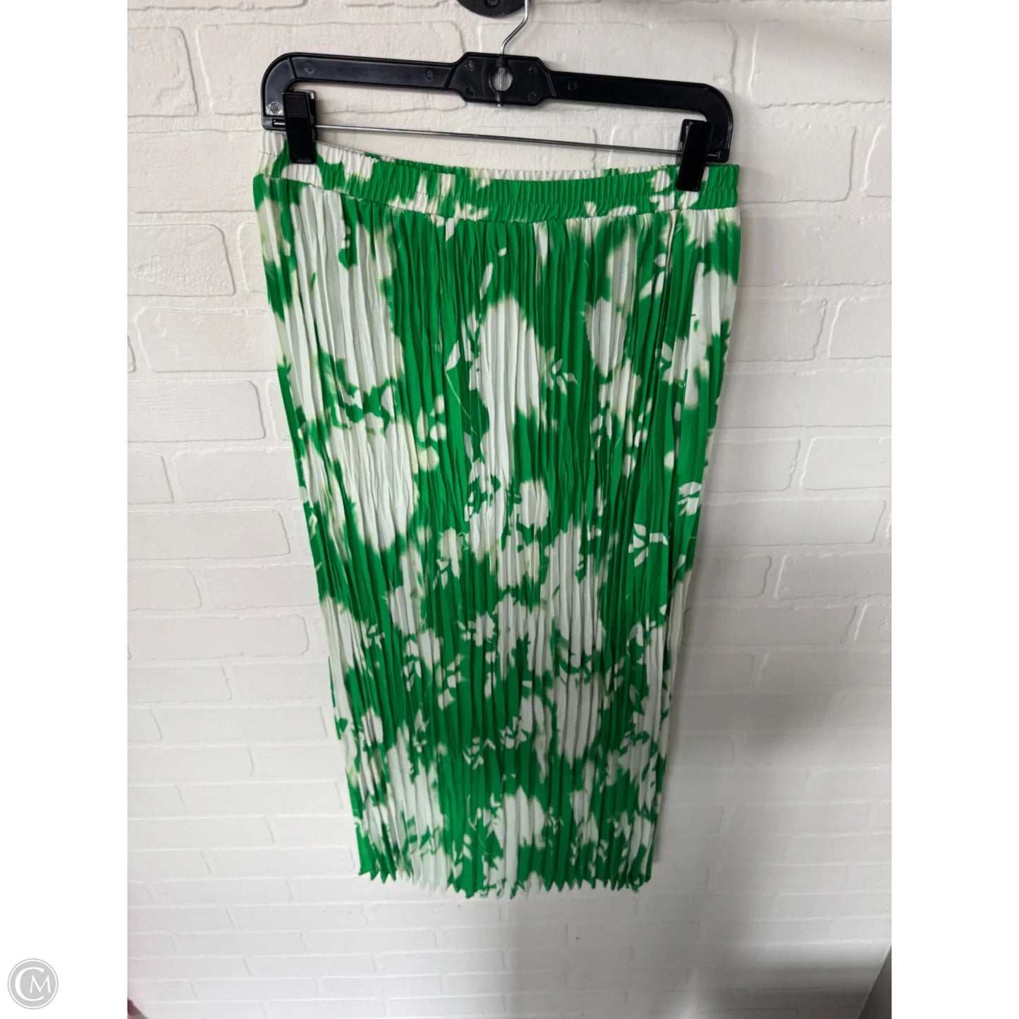 Skirt Maxi By Simply Vera In Green & White, Size: 6