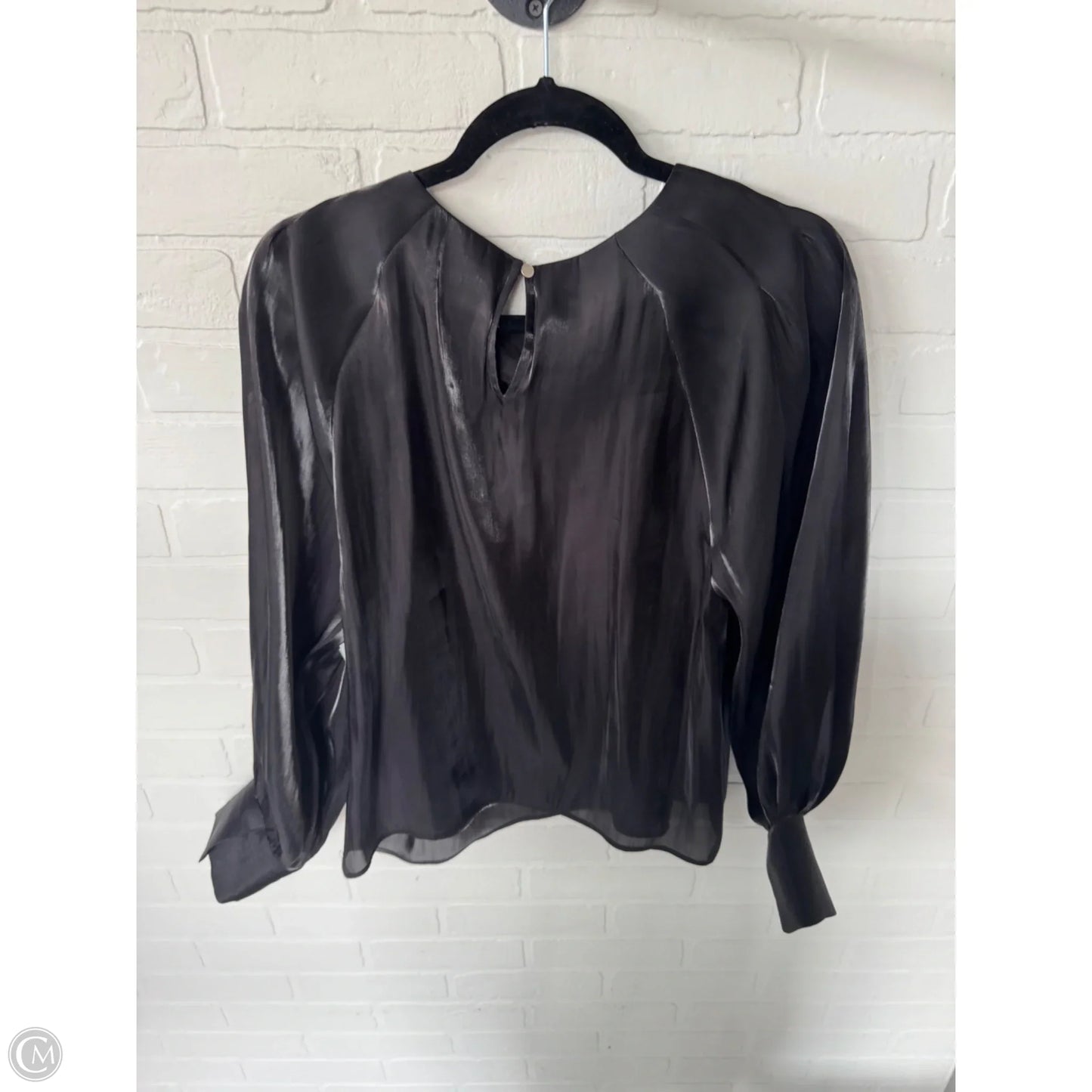 Top Long Sleeve By Nine West Apparel In Black, Size: L